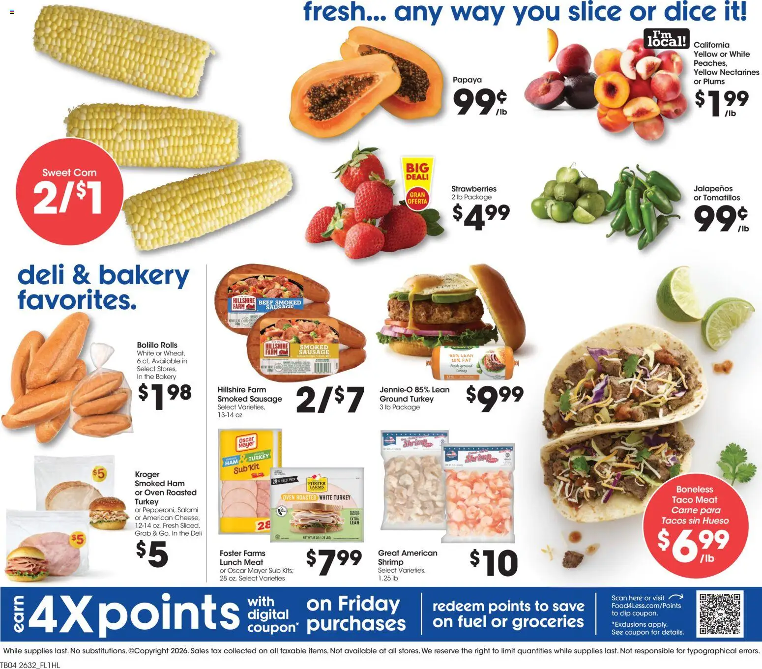 Food 4 Less Weekly Ad - valid from 09/09/2026 | Page: 5 | Products: Bakery, Meat, Sausage, Oven