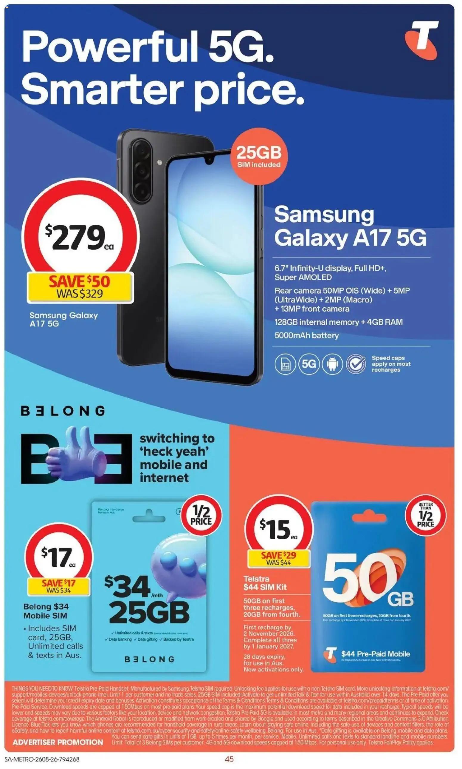 ﻿Coles catalogue valid from 26/08/2026 > Online Australia | Page: 45 | Products: Battery, Date, Cap, Camera