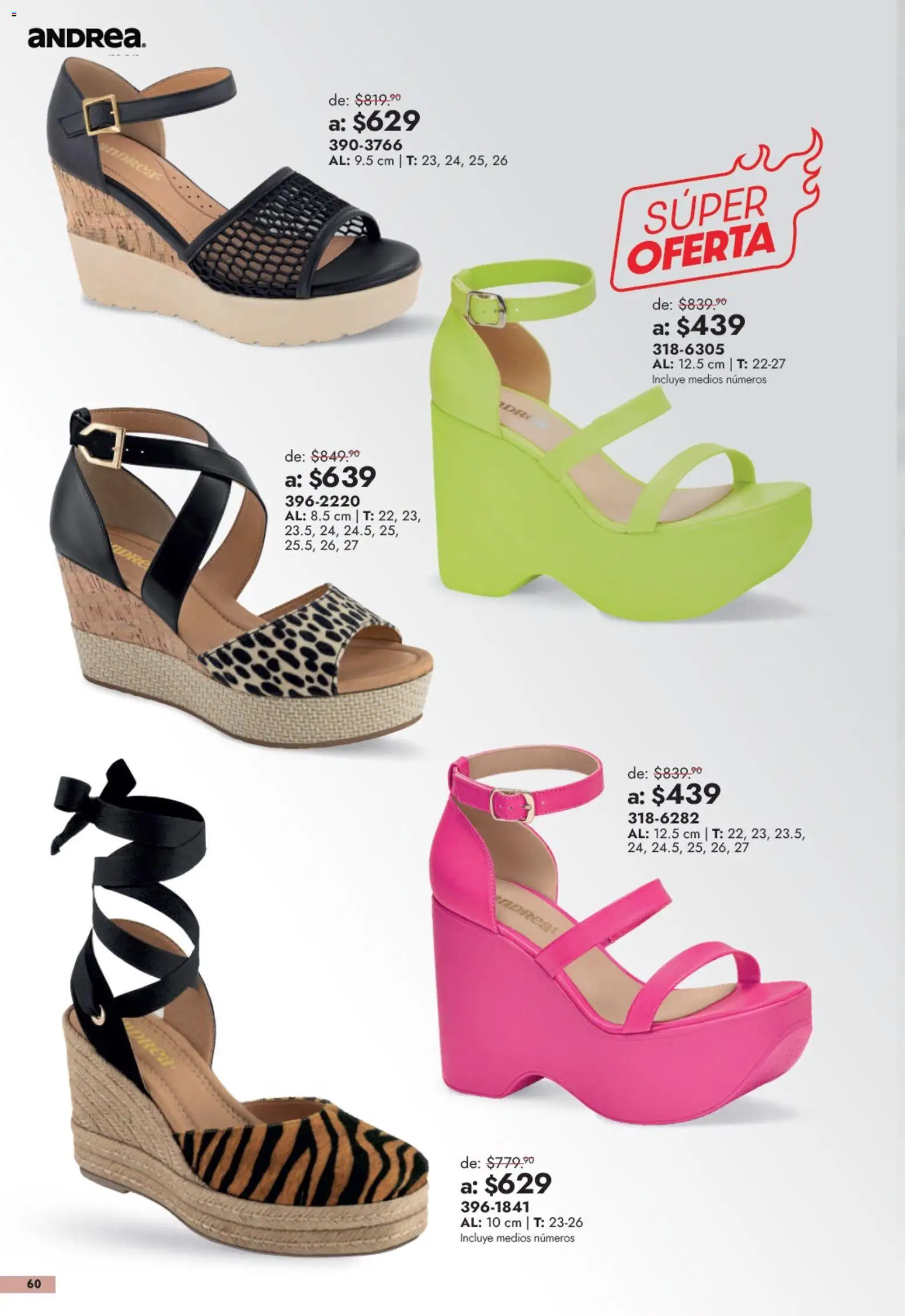 Nuevas ofertas de Andrea válidas en toda la República Mexicana desde el 13/09/2026. ¡Encuentra las mejores ofertas en Andrea catálogo Outlet! | Página: 60