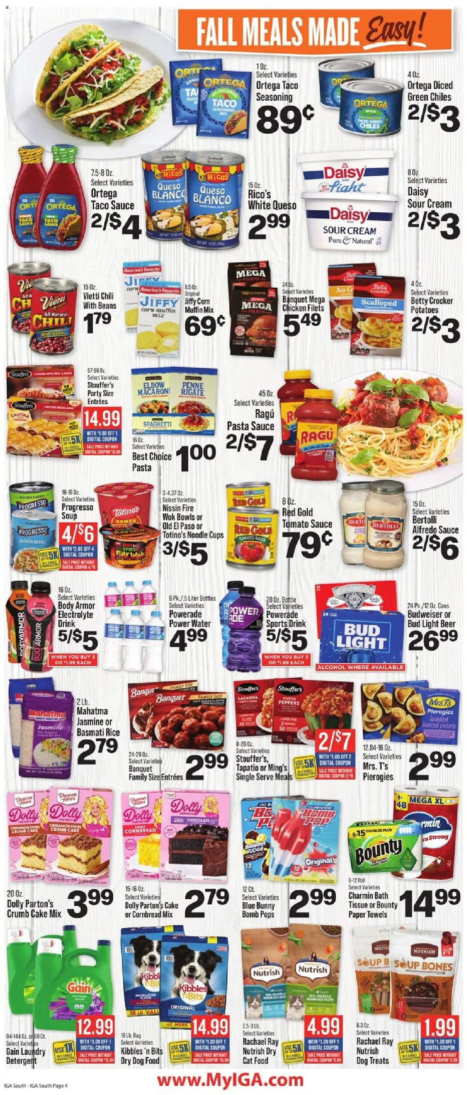 IGA Weekly Ad - valid from 09/16/2026 | Page: 5 | Products: Sour cream, Detergent, Spaghetti, Chili
