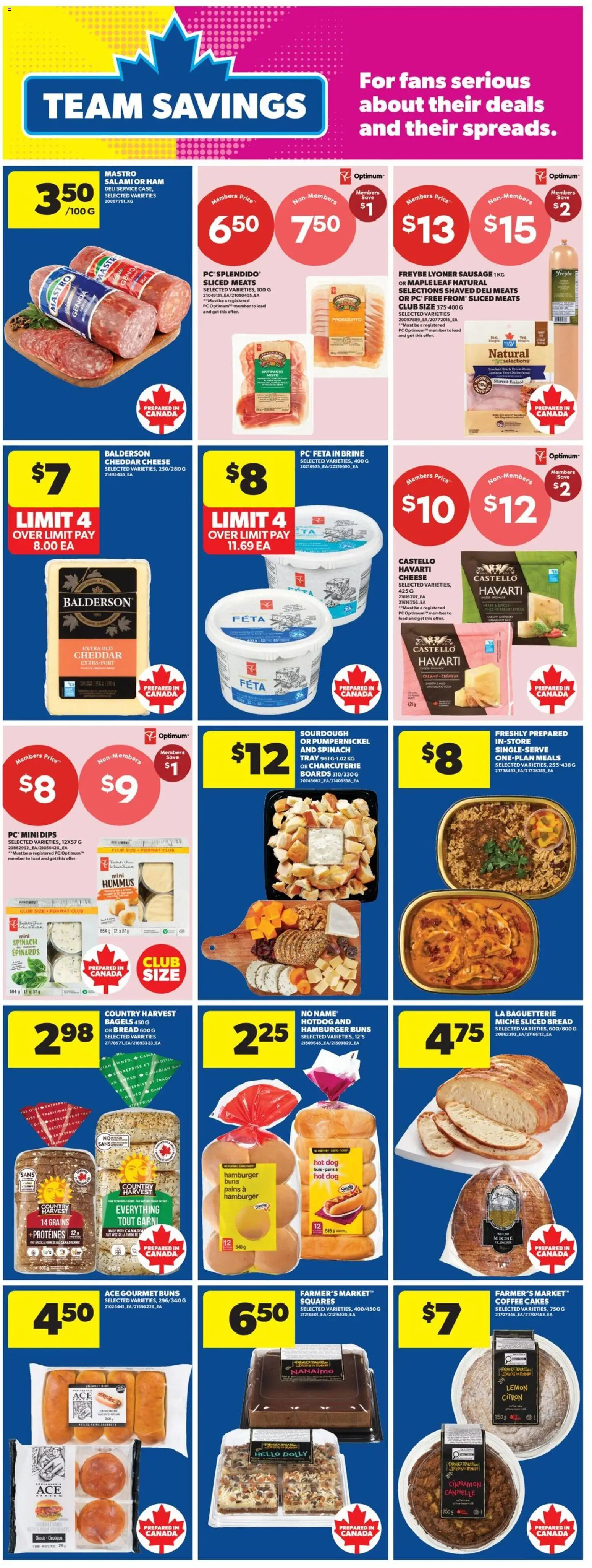Real Canadian Superstore flyer valid from 11.06.2026 | Page: 27 | Products: PC, Bread, Salami, Ham