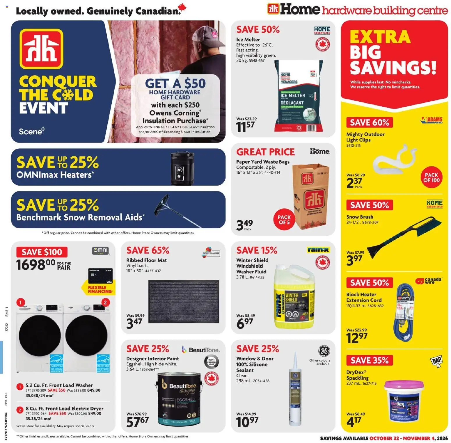 Home Hardware flyer valid from Oct 22, 2026 | Page: 1