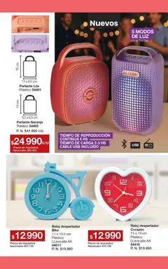 Vista previa Gigot catálogo 11 válido desde el 01/07/2026 | Página: 170 | Productos: Reloj, Despertador, Usb, Parlante