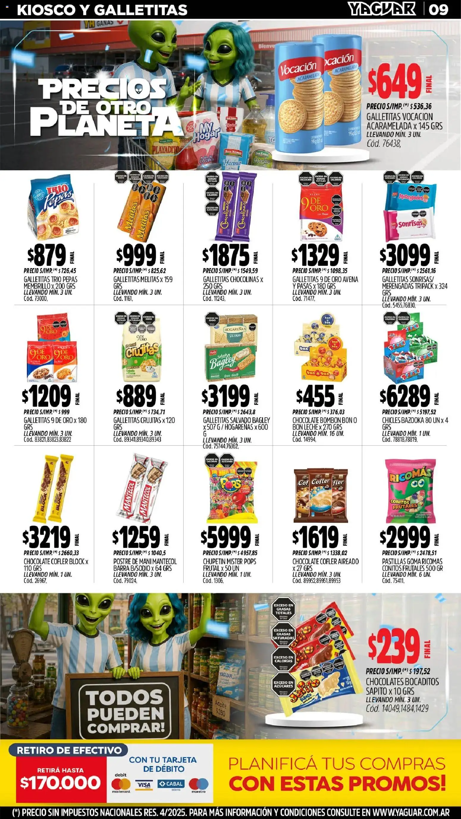 Yaguar - Oferta Semanal Córdoba │ válido desde el 29/06/2026 | Página: 10 | Productos: Cocina, Galletitas, Chicles, Cebolla