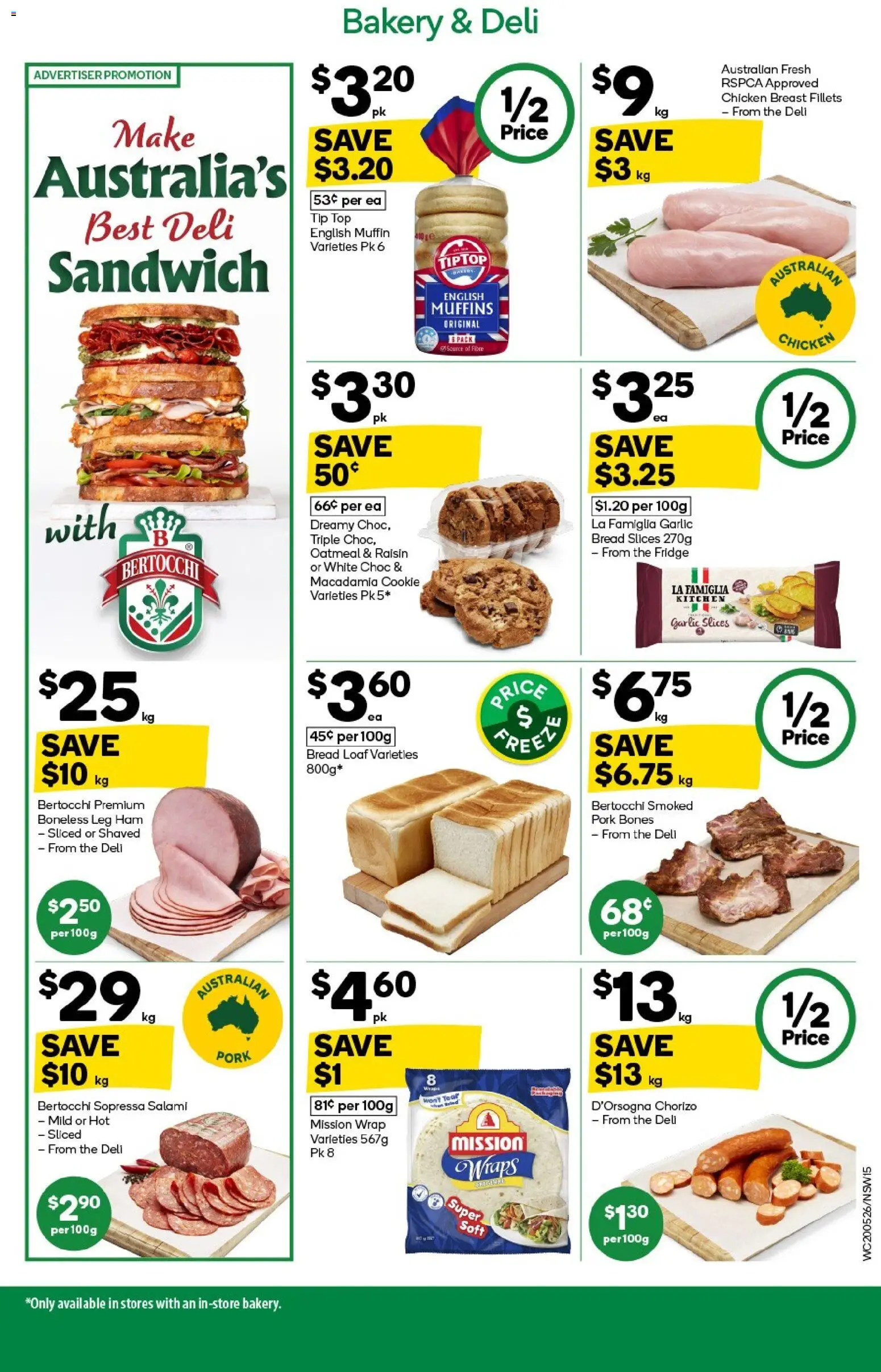 Woolworths catalogue - valid from 20.05.2026 | Page: 15 | Products: Salami, Ham, Chicken, Muffins