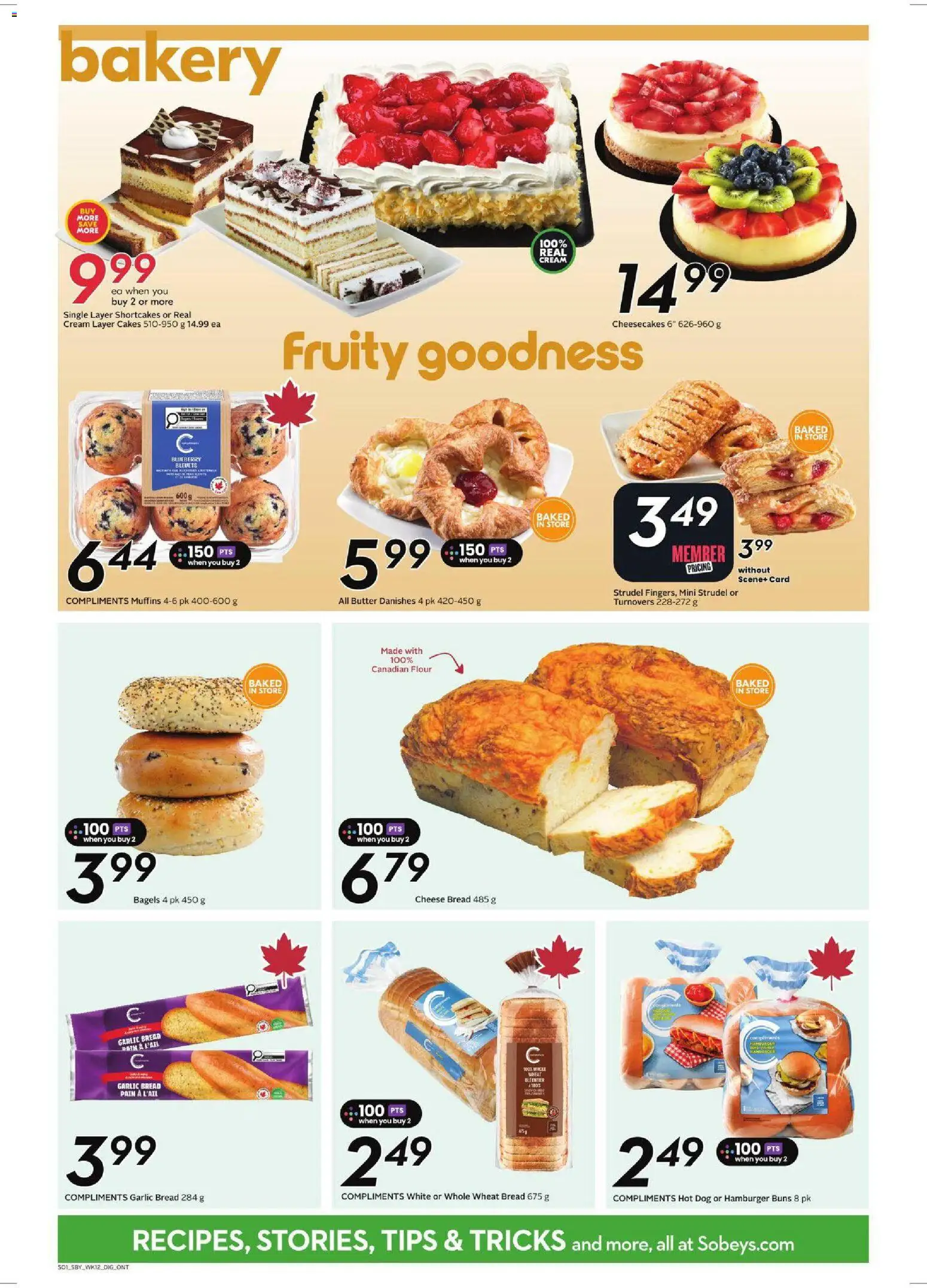 Sobeys flyer valid from Jul 16, 2026 | Page: 9 | Products: Cream, Bakery, Butter, Bread
