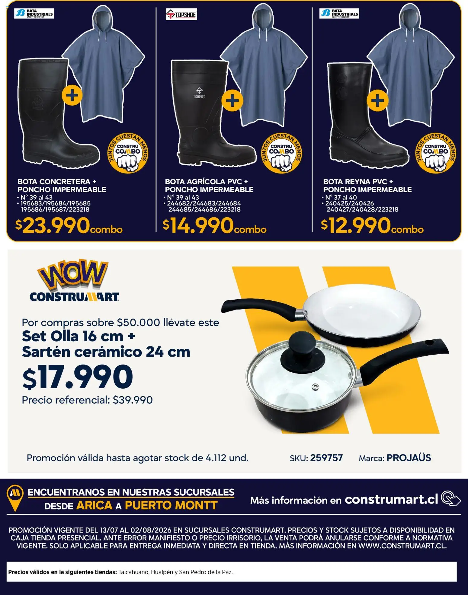 Construmart Ofertas │ válido desde el 30.06.2026 | Página: 14 | Productos: Caja, Cerámico, Bata, Sobre