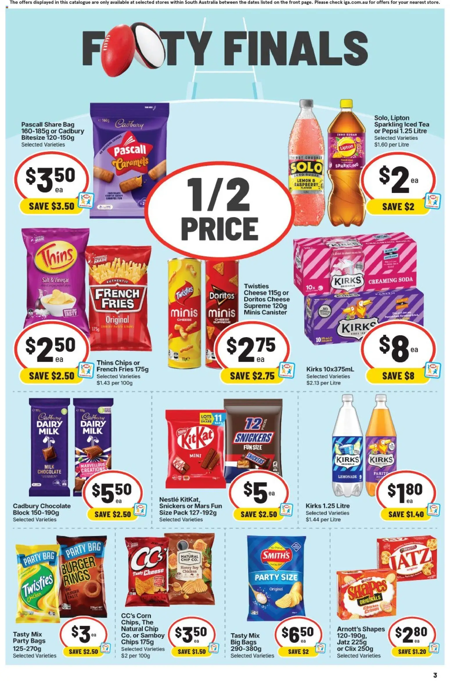 IGA catalogue - valid from 16/09/2026 | Page: 4 | Products: Milk, Dairy, Honey, Snickers