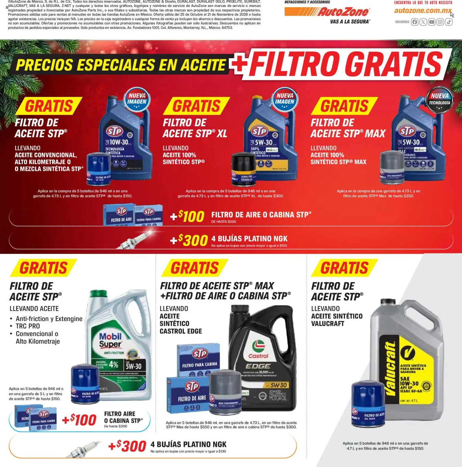 Catálogo AutoZone - Página 8 - Ofertas válidas hasta el 21 de noviembre de 2026