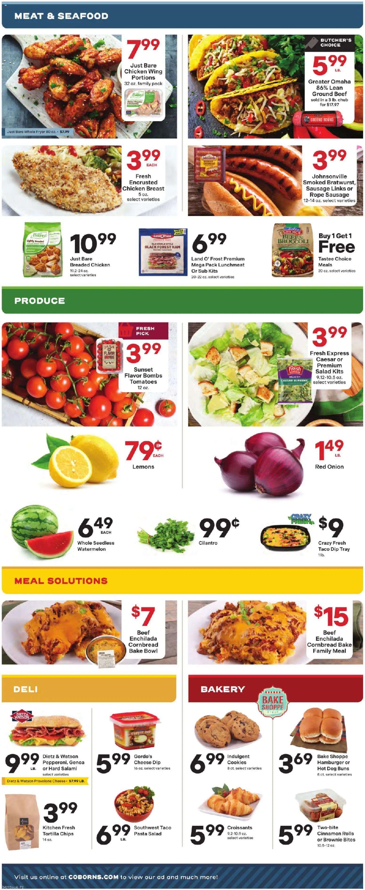 Coborn's Weekly Ad - valid from 29.04.2026 | Page: 2 | Products: Tomatoes, Chips, Cookies, Onion