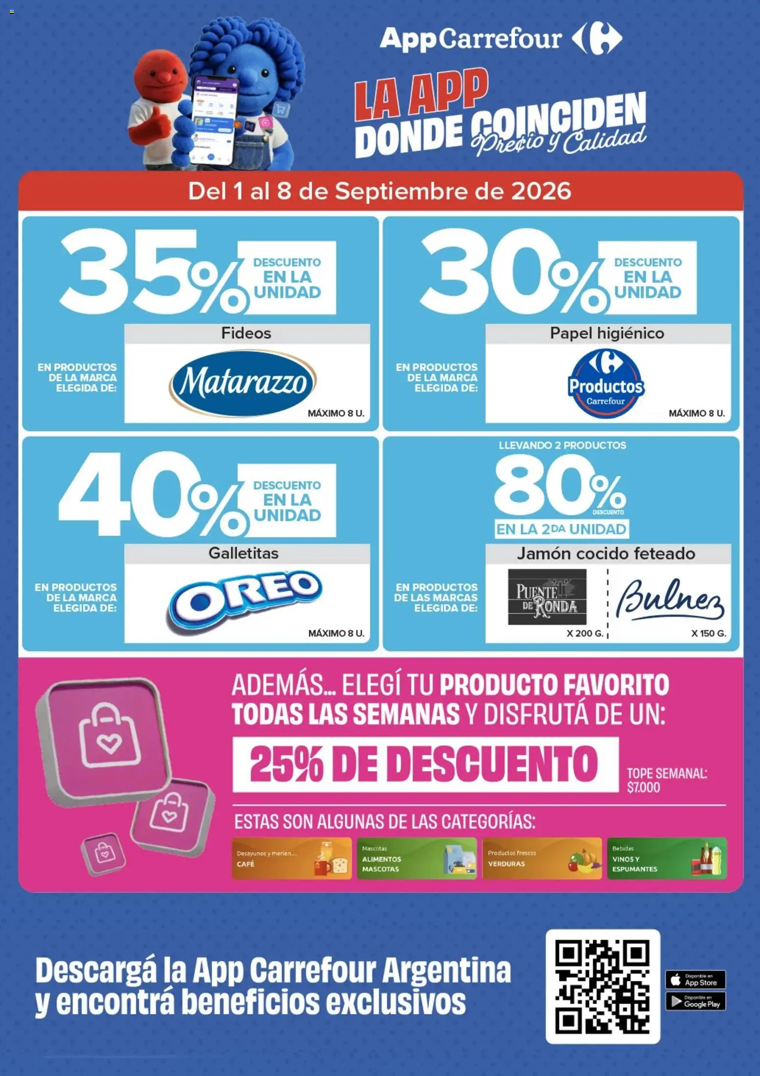 Carrefour Express - Catálogo │ válido desde el 01/09/2026 | Página: 3 | Productos: Papel higiénico, Galletitas, Alimentos, Café