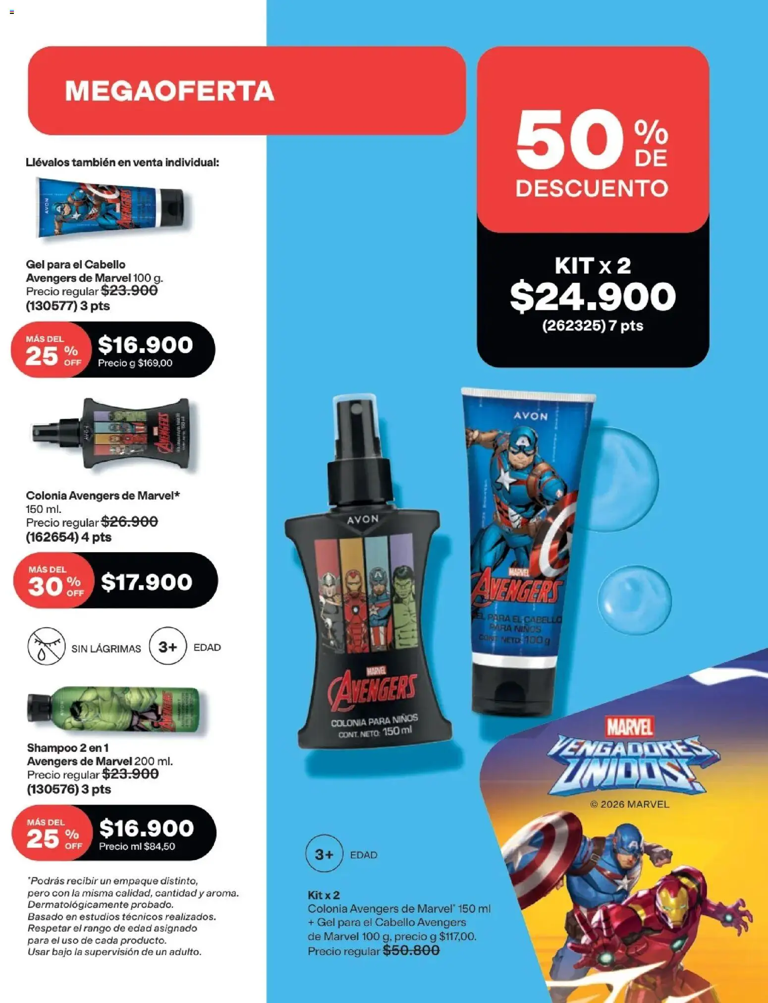 Avon revista - valida desde el 15/07/2026 | Página: 208 | Productos: Bajo, Individual, Shampoo