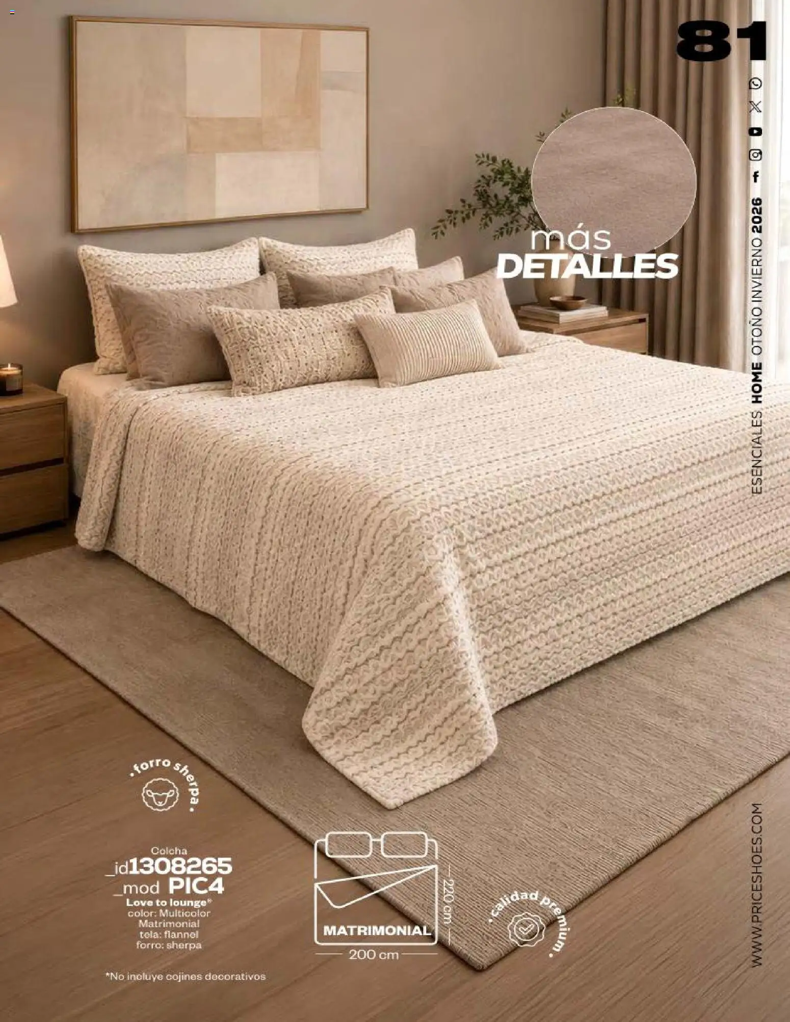 Nuevas ofertas de Price Shoes válidas en toda la República Mexicana desde el 17/08/2026. ¡Encuentra las mejores ofertas en Price Shoes catálogo Esenciales Home! | Página: 81