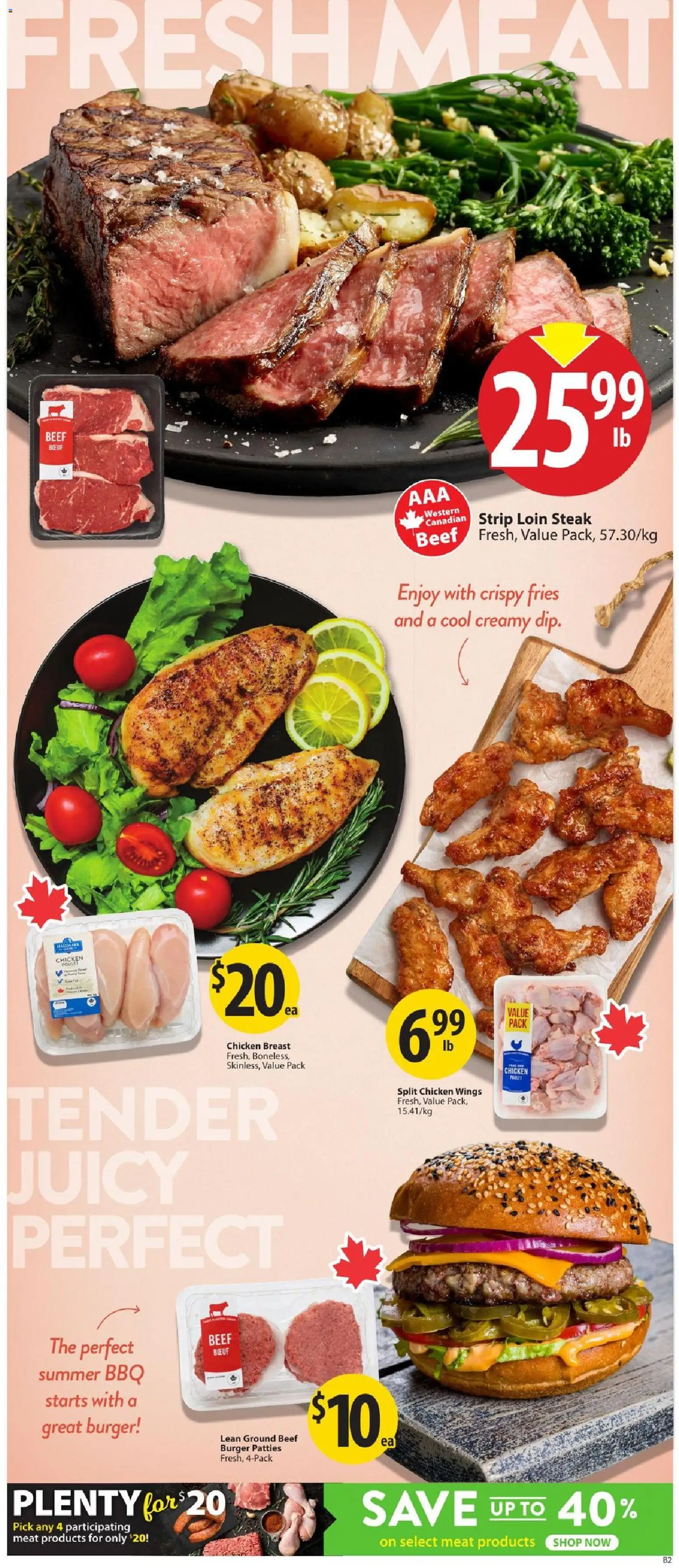 Save on foods flyer valid from Aug 6, 2026 | Page: 6 | Products: Beef, Meat, Ground beef, Chicken