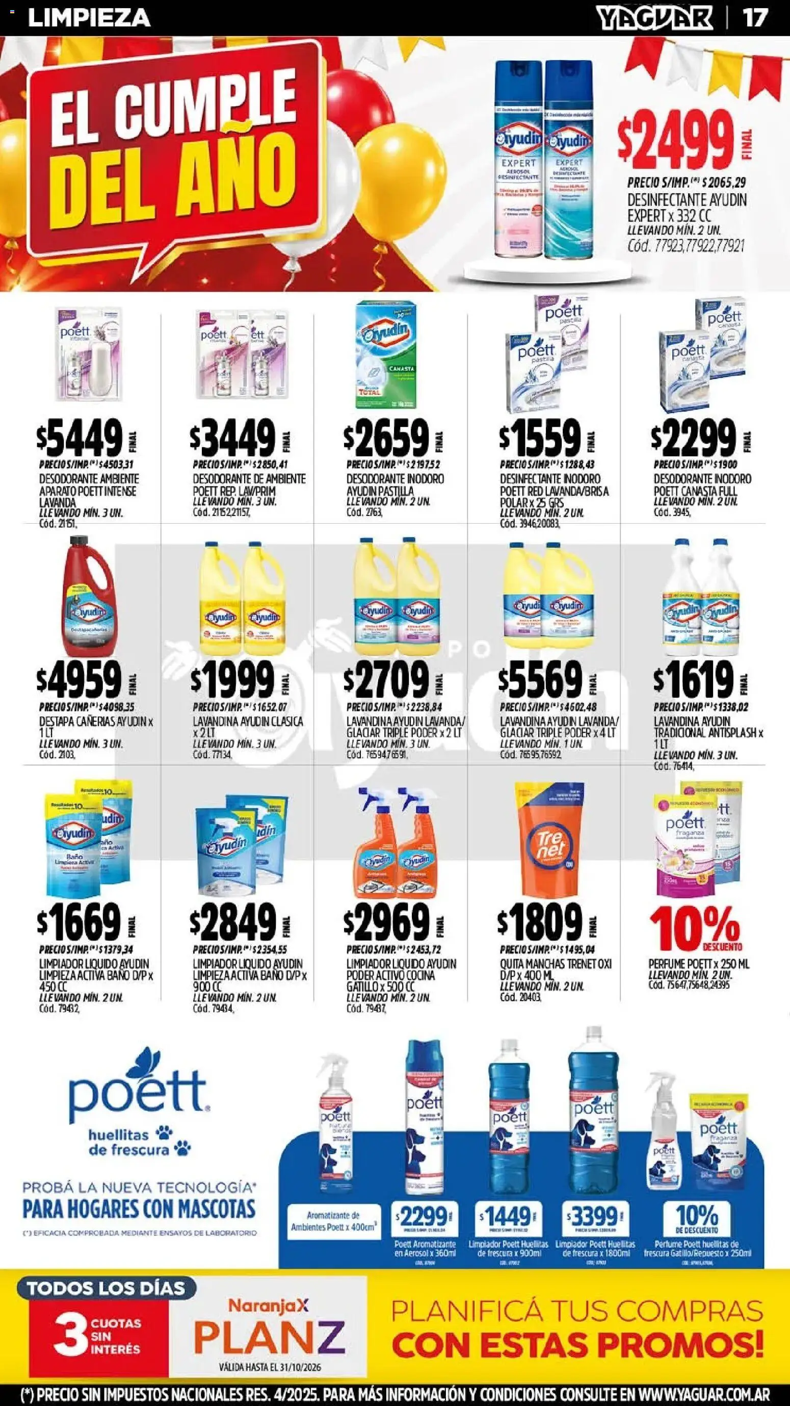 Yaguar - Oferta Semanal Misiones │ válido desde el 26/10/2026 | Página: 19