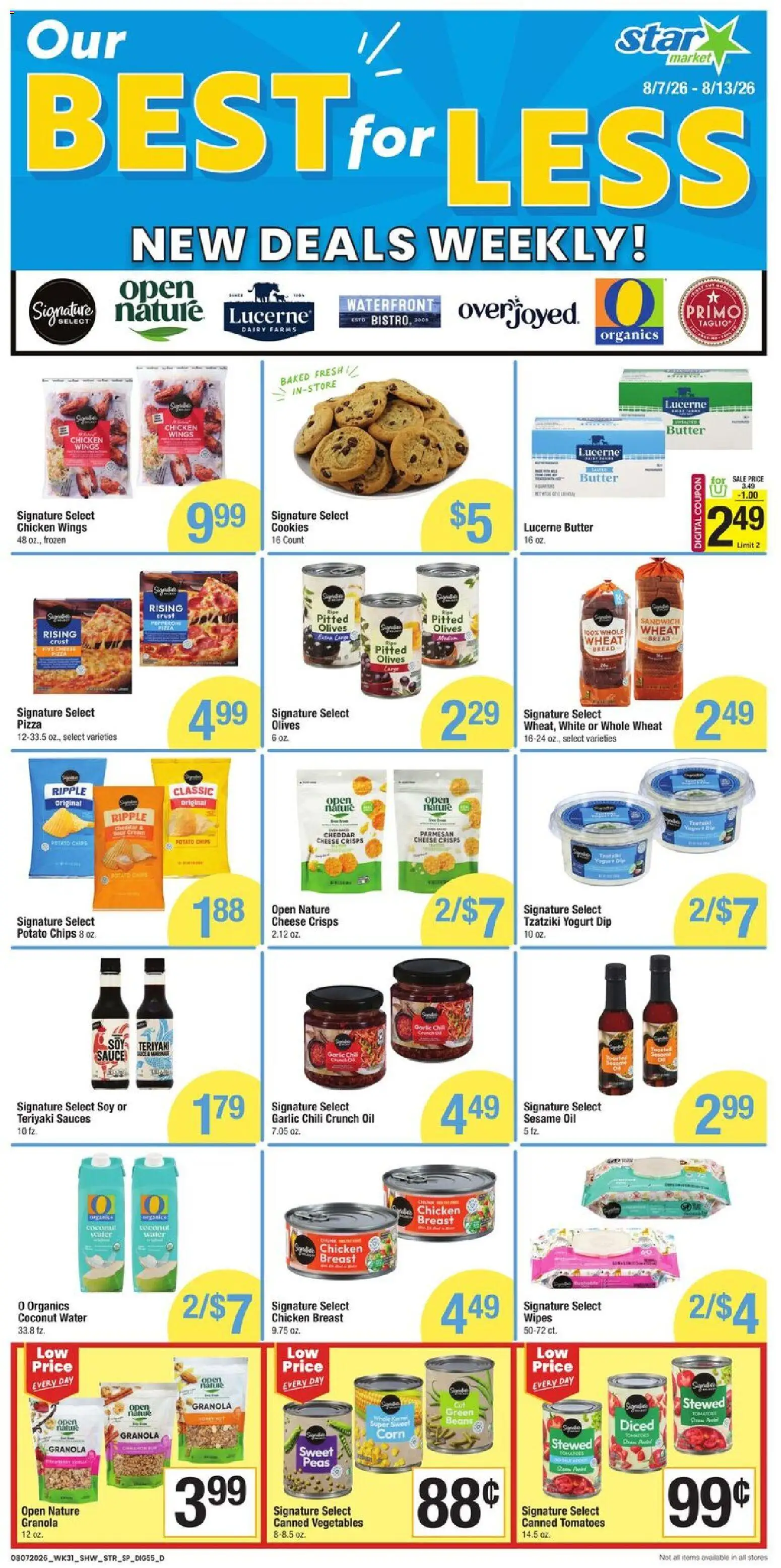 Star Market Weekly Ad - valid from 08/07/2026 | Page: 7 | Products: Yogurt, Bread, Sour cream, Water
