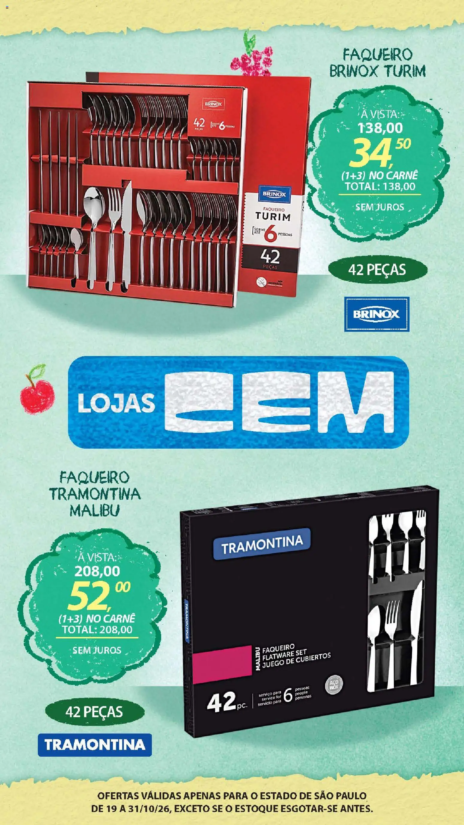 Lojas Cem Folheto - válido de 19/10/2026 | Página: 74