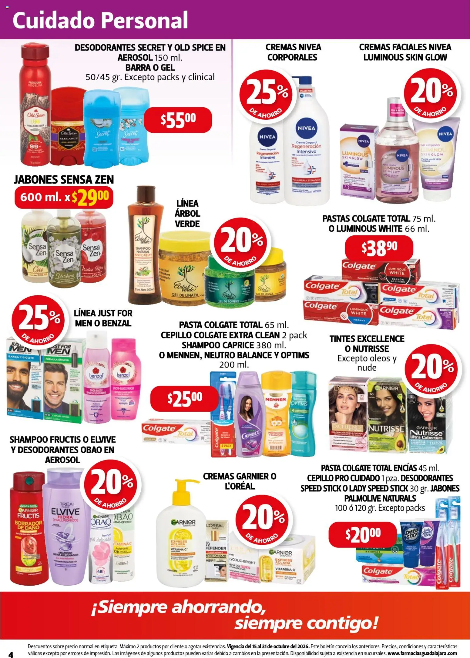 Nuevas ofertas de Farmacia Guadalajara válidas en toda la República Mexicana desde el 15/10/2026. ¡Encuentra las mejores ofertas en Farmacia Guadalajara catálogo! | Página: 4