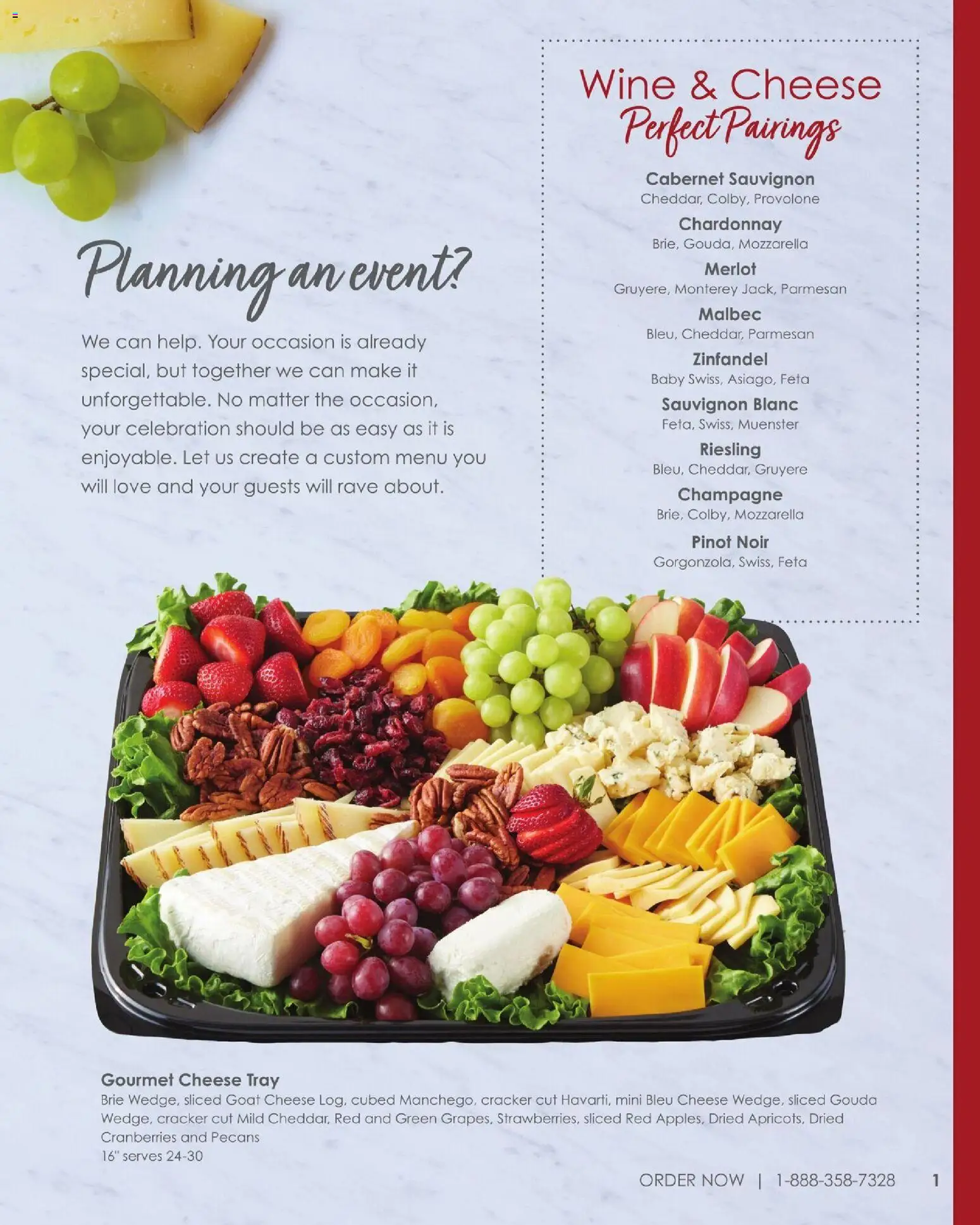 Albertsons Entertaining Guide - valid from 11/19/2025 | Page: 3 | Products: Goat cheese, Cheese, Mozzarella, Parmesan