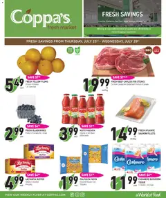 Preview of Coppas Fresh Market weekly flyer / circulaire from shop Coppas Fresh Market valid from Jul 23, 2026