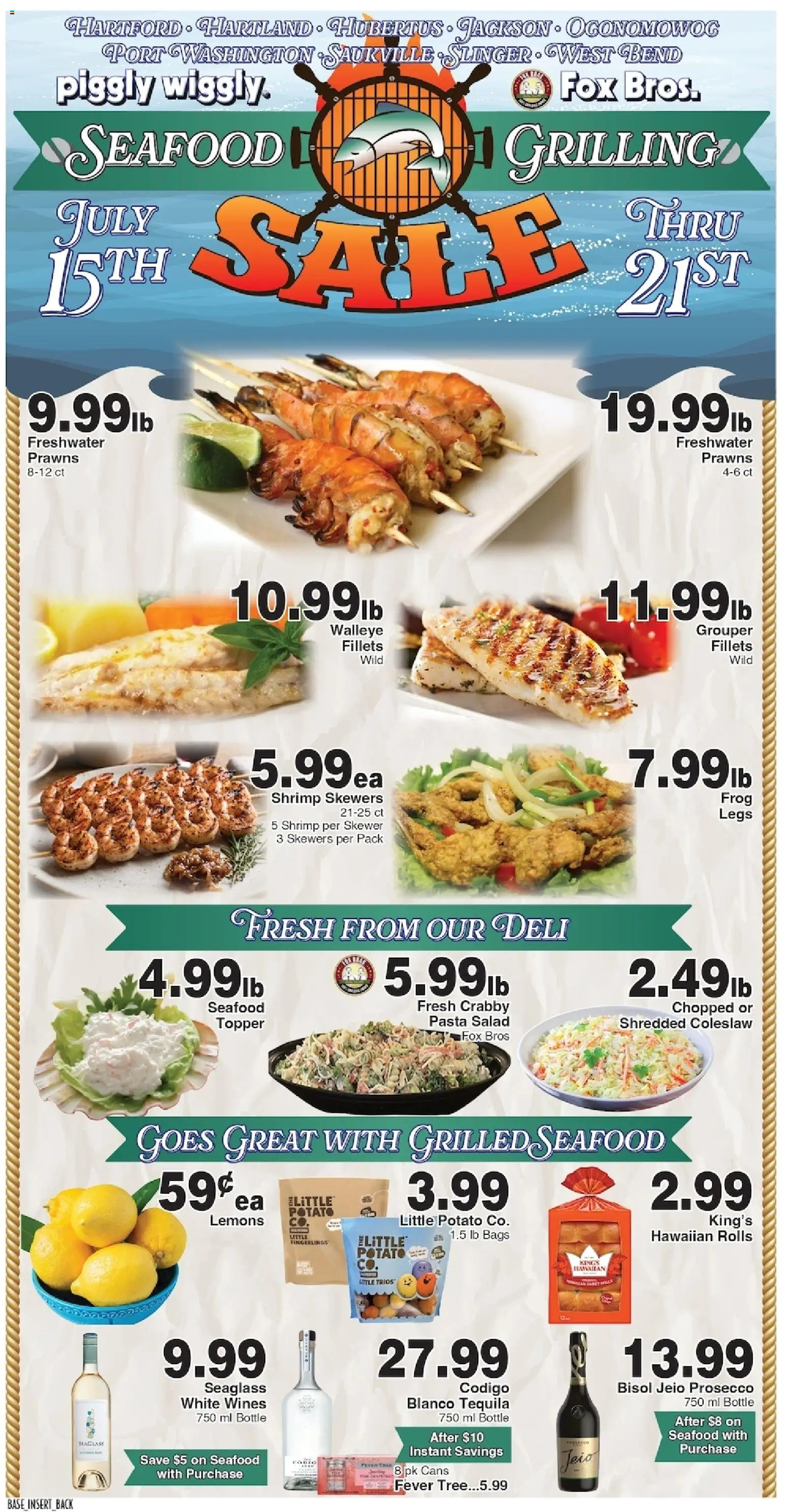 Piggly Wiggly Weekly Ad - valid from 07/15/2026 | Page: 5 | Products: Pasta, Salad, Seafood