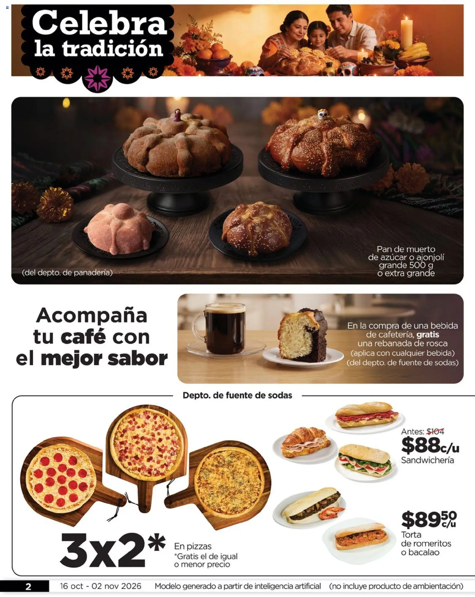 Nuevas ofertas de Chedraui válidas en toda la República Mexicana desde el 16/10/2026. ¡Encuentra las mejores ofertas en Chedraui folleto Llevarte más cuesta menos! | Página: 2