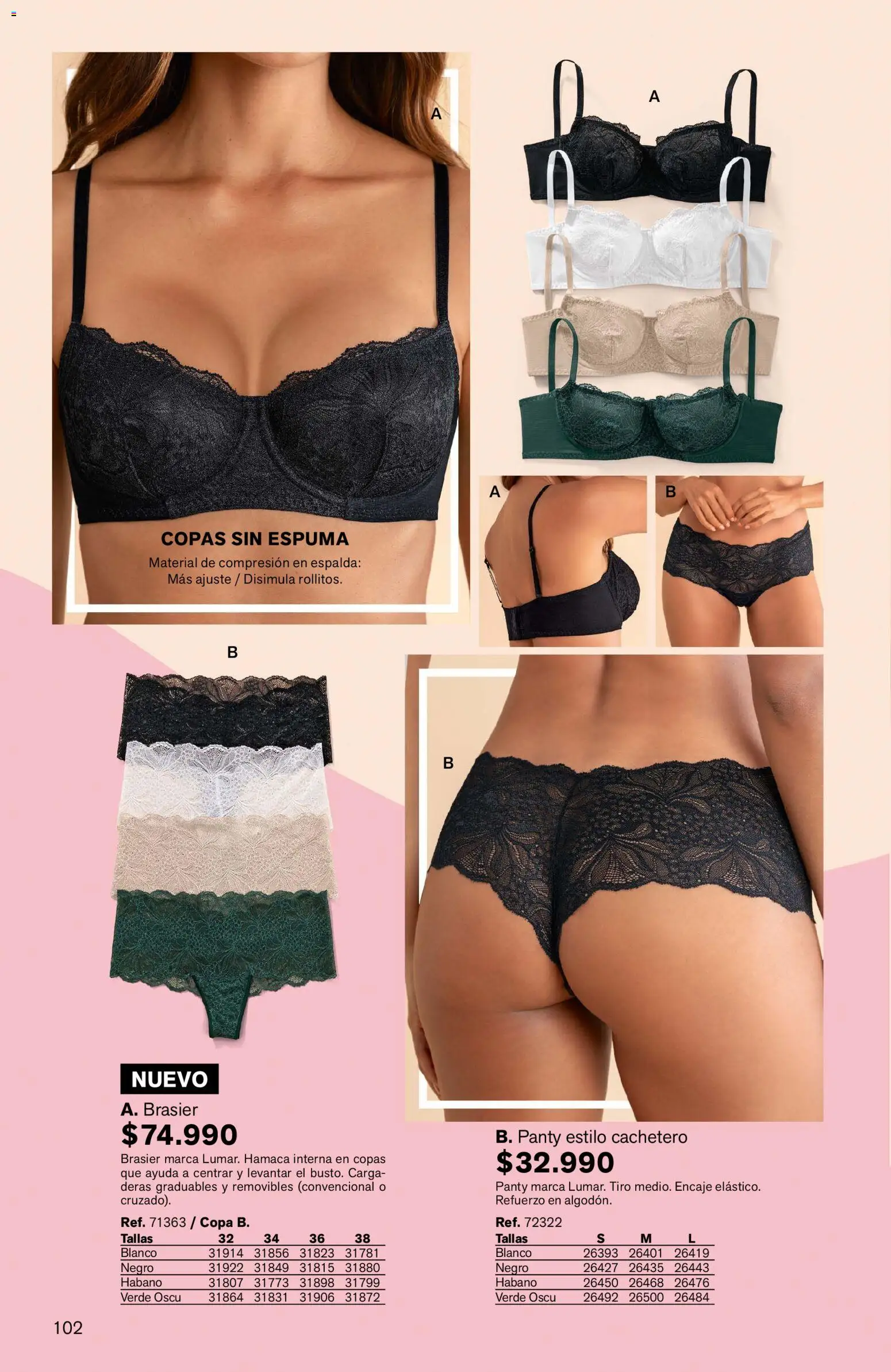 Leonisa revista - valida desde el 04.06.2026 | Página: 102 | Productos: Espuma, Brasier, Cachetero