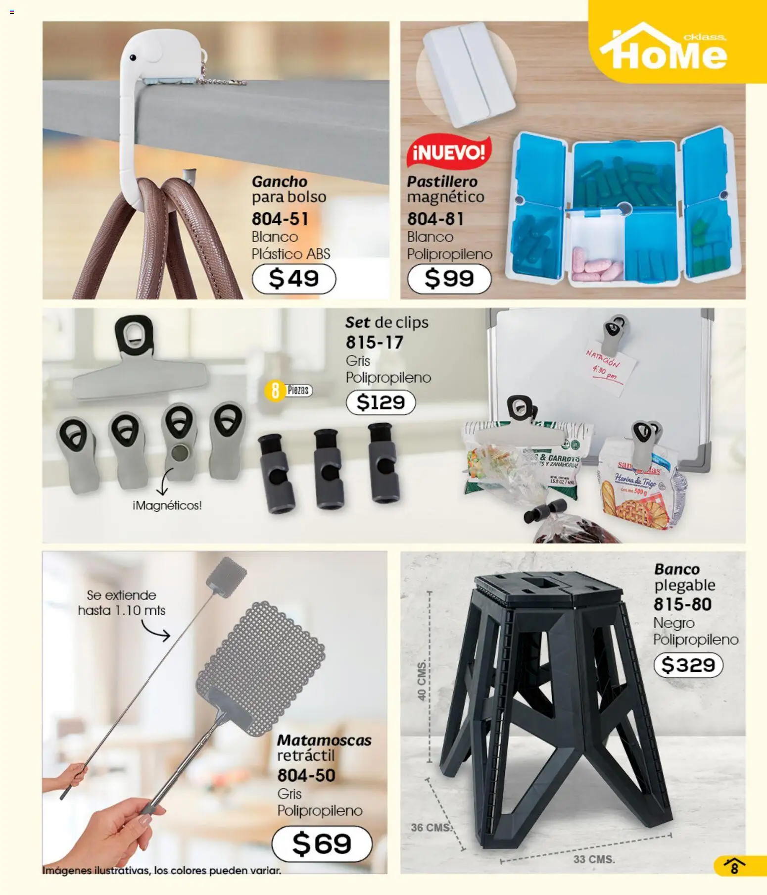 Nuevas ofertas de Cklass válidas en toda la República Mexicana desde el 05.03.2026. ¡Encuentra las mejores ofertas en Cklass catálogo Verano Home! | Página: 9 | Productos: Harina, Bolso, Banco, Zanahoria
