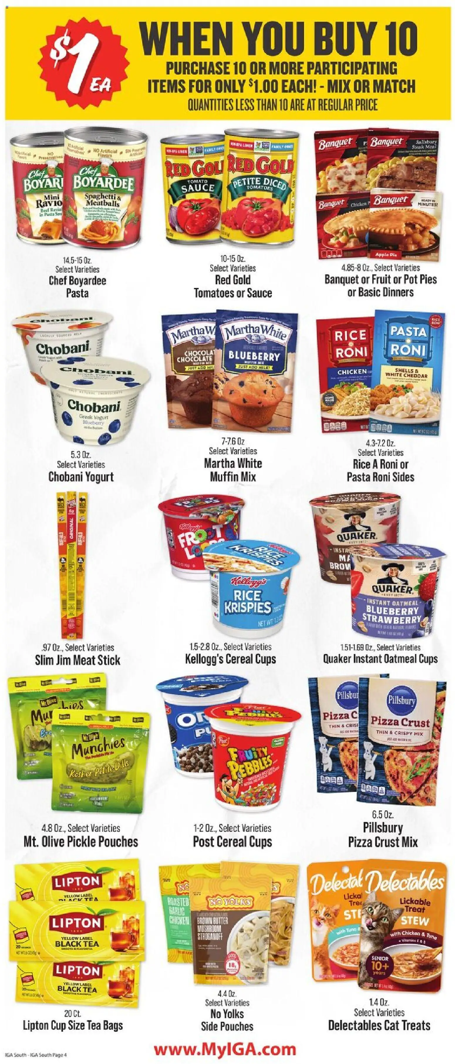 IGA Weekly Ad - valid from 15.04.2026 | Page: 5 | Products: Rice, Tea, Pasta, Muffin