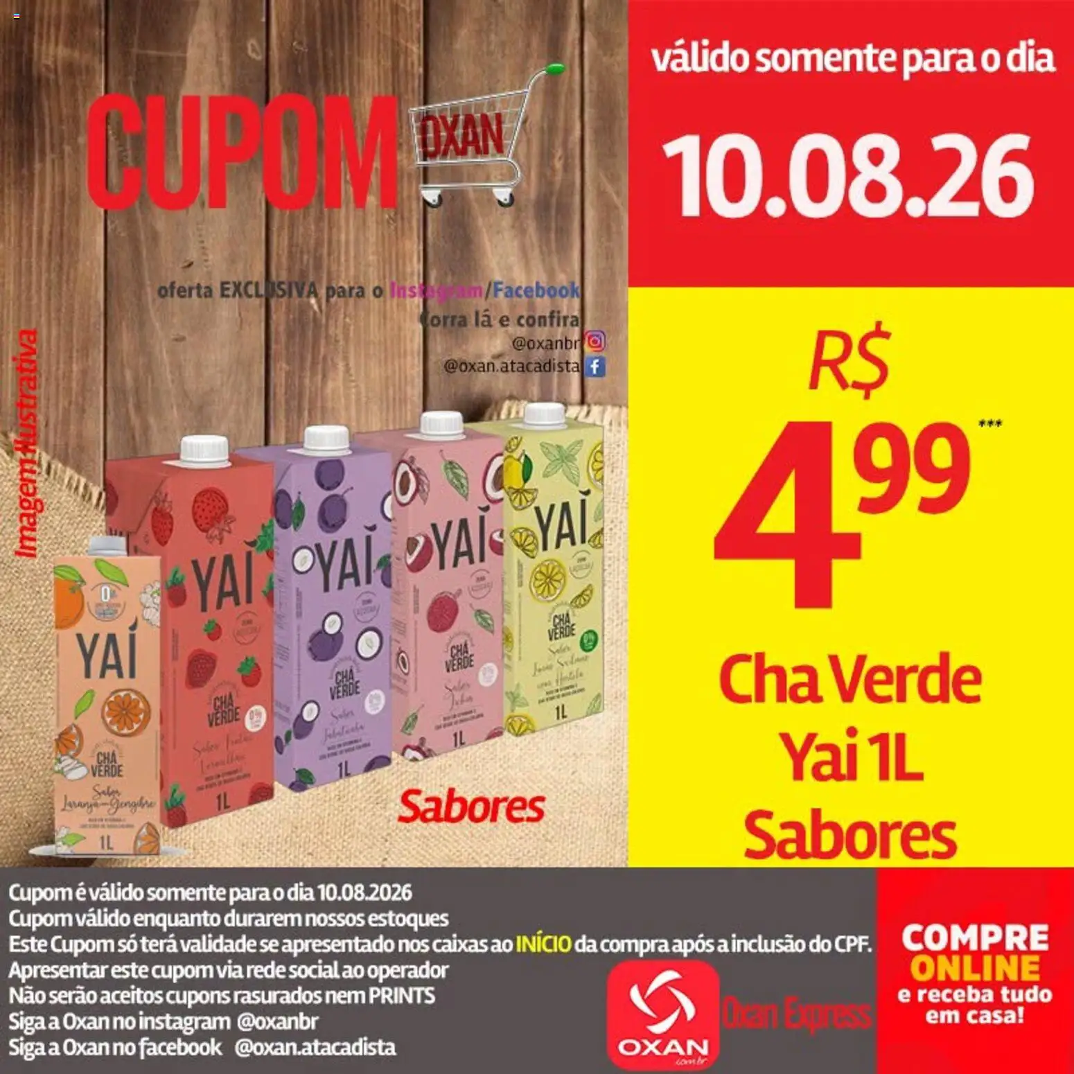 Oxan Atacadista Folheto - válido de 10/08/2026 | Página: 17 | Produtos: Chá, Chá verde