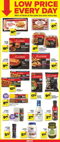 Preview of Metro Low Price Every Day Flyer - Alma from shop Metro valid from Jul 2, 2026 | Page: 2 | Products: Beef, Pasta, Grinder, Cheese