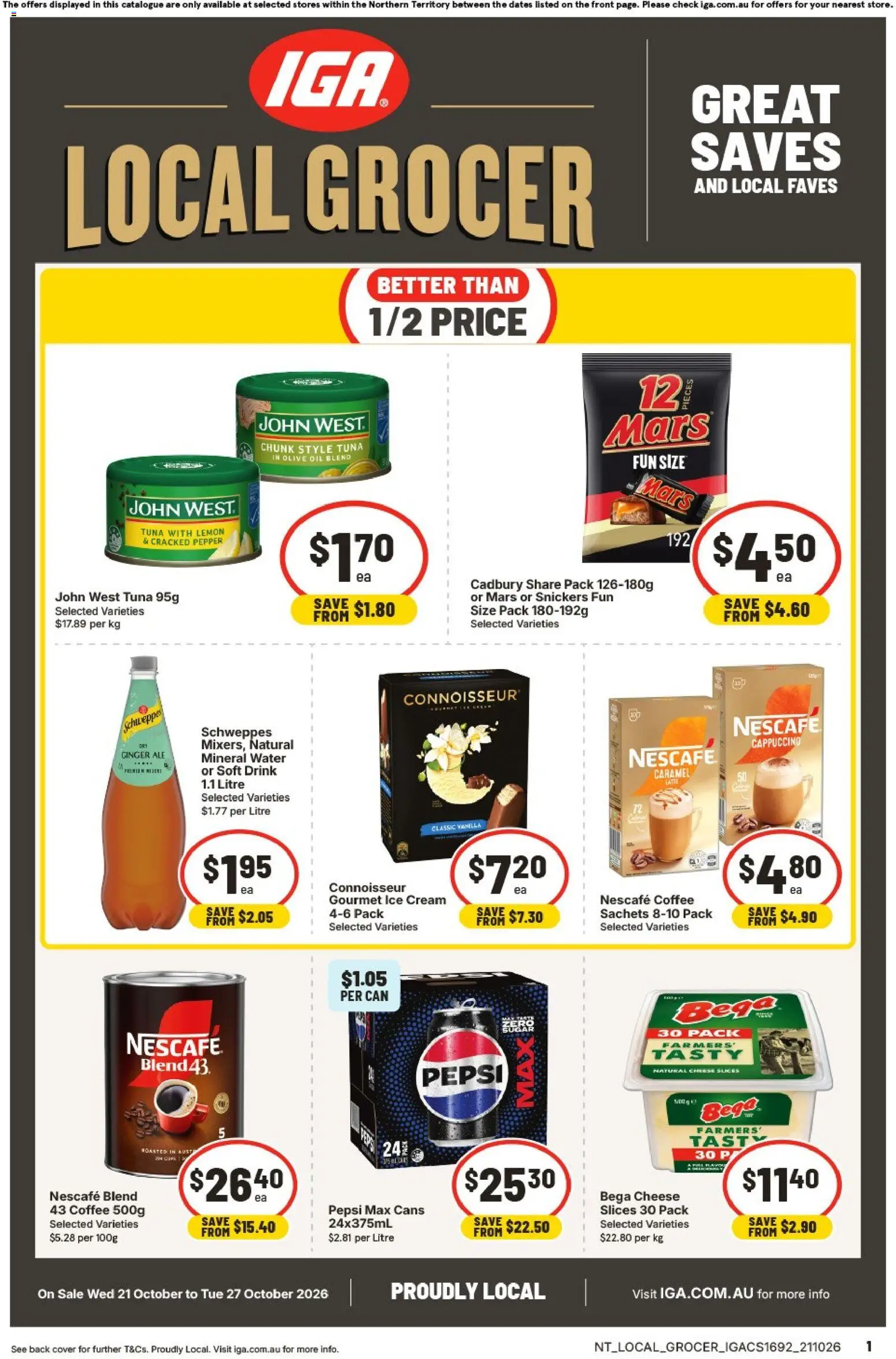 IGA catalogue - valid from 21/10/2026 | Page: 1