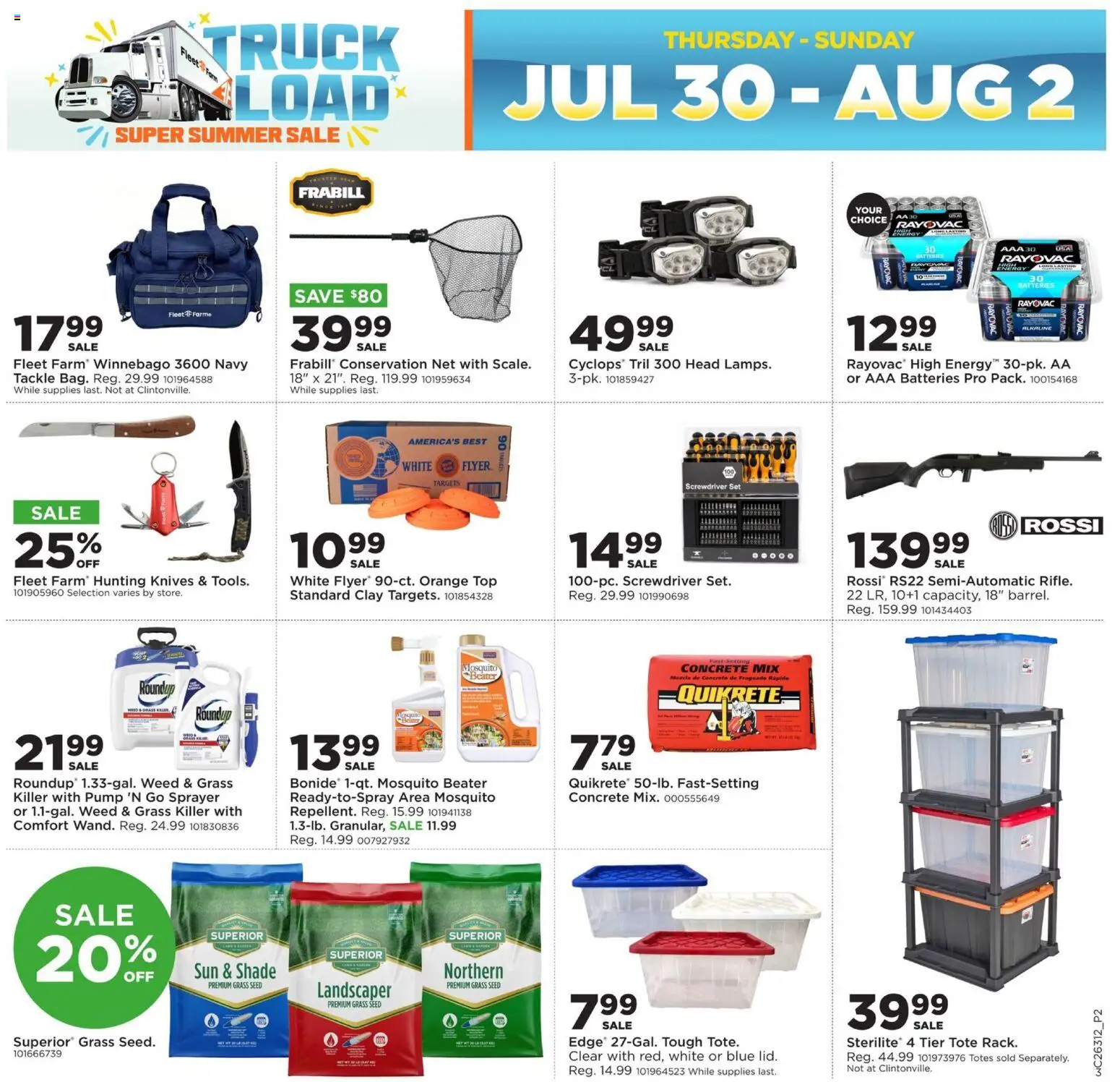 Mills Fleet Farm Black Friday in July - valid from 07/30/2026 | Page: 3 | Products: Beater, Screwdriver, Pump