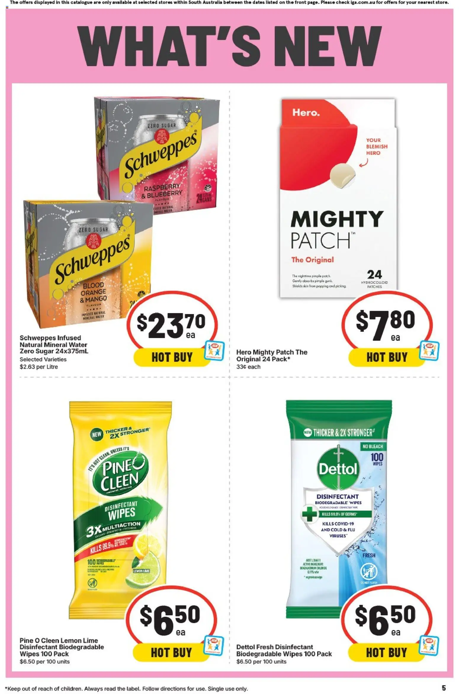 IGA catalogue - valid from 03.06.2026 | Page: 5 | Products: Water, Sugar, Lemon, Blemish