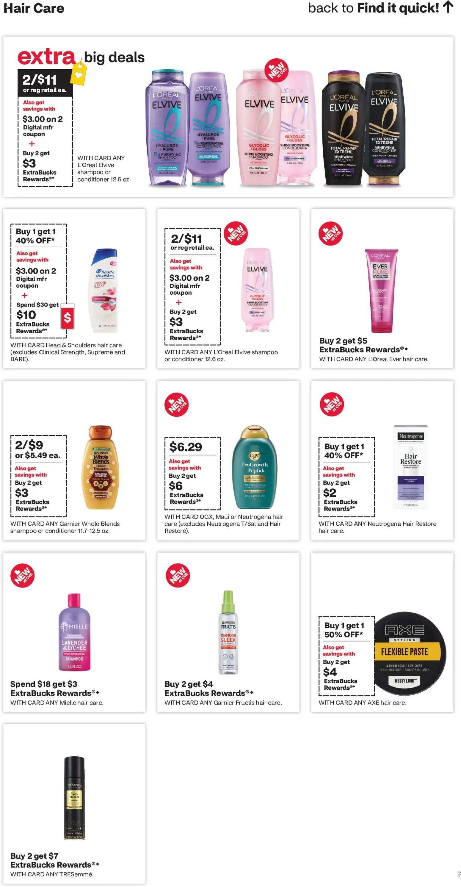CVS Pharmacy Weekly Ad - CO - valid from 31.05.2026 | Page: 13 | Products: Axe, Shampoo, Conditioner, Iron
