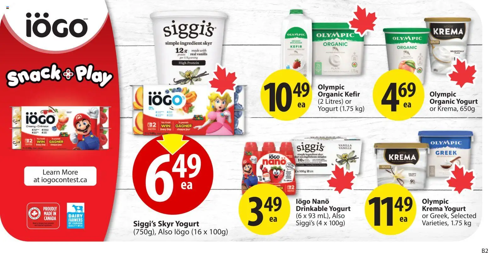 Save on foods flyer valid from 04.06.2026 | Page: 20 | Products: Milk, Yogurt