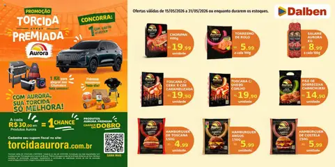 Supermercado Dalben ofertas Torcida Premiada Aurora - Pré-Visualização do folheto da loja Supermercado Dalben, válido de 15.05.2026