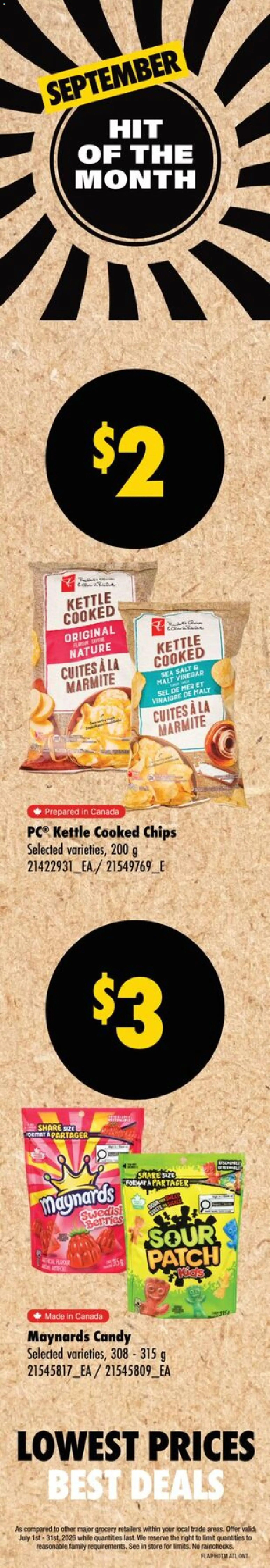 Wholesale Club flyer valid from Sep 10, 2026 | Page: 4 | Products: Chips, Kettle, Vinegar, Salt