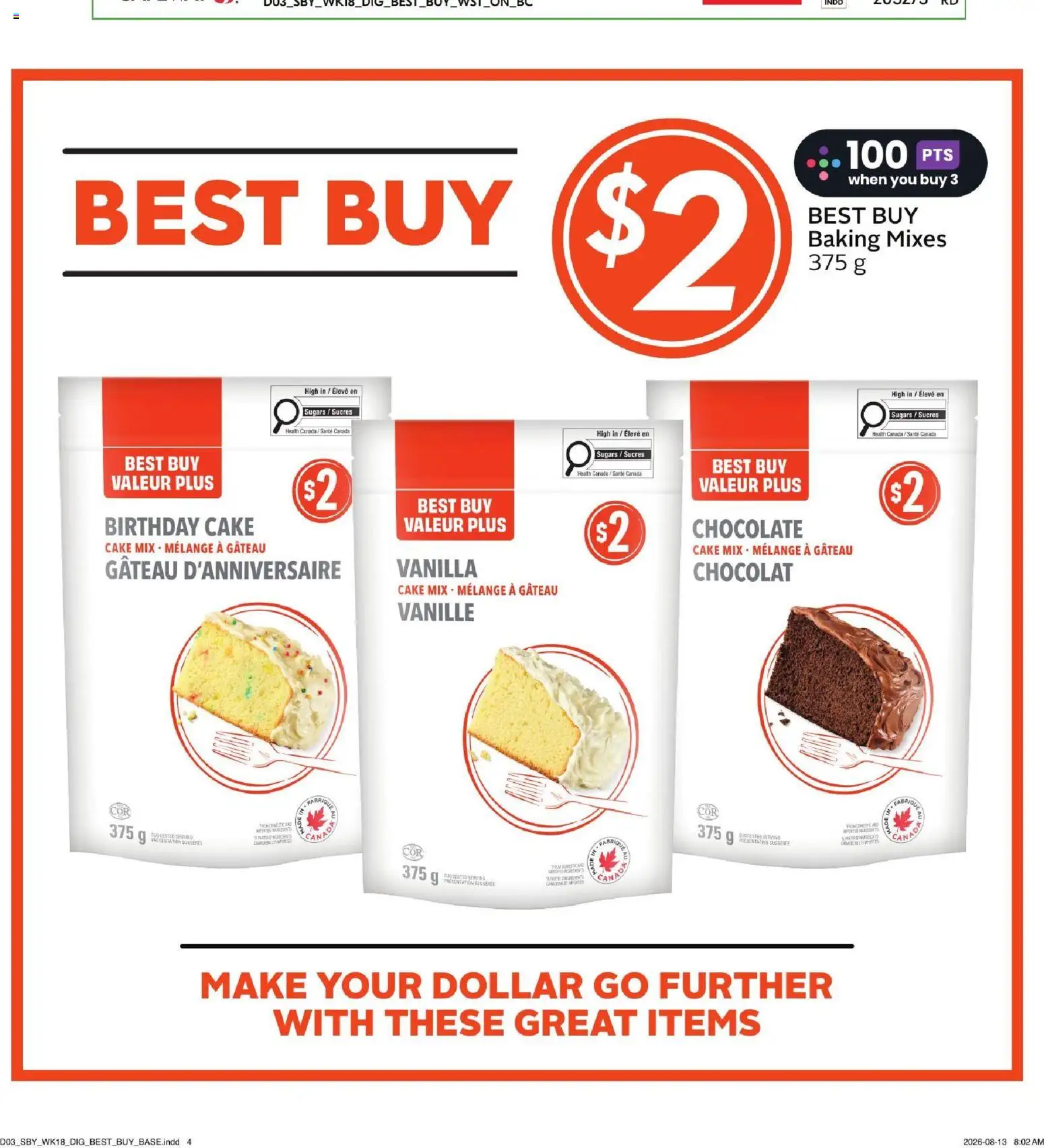 Safeway flyer valid from Aug 27, 2026 | Page: 16 | Products: Cake, Vanilla, Chocolate