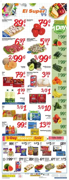 Preview of El Super weekly ads valid from 07/29/2026