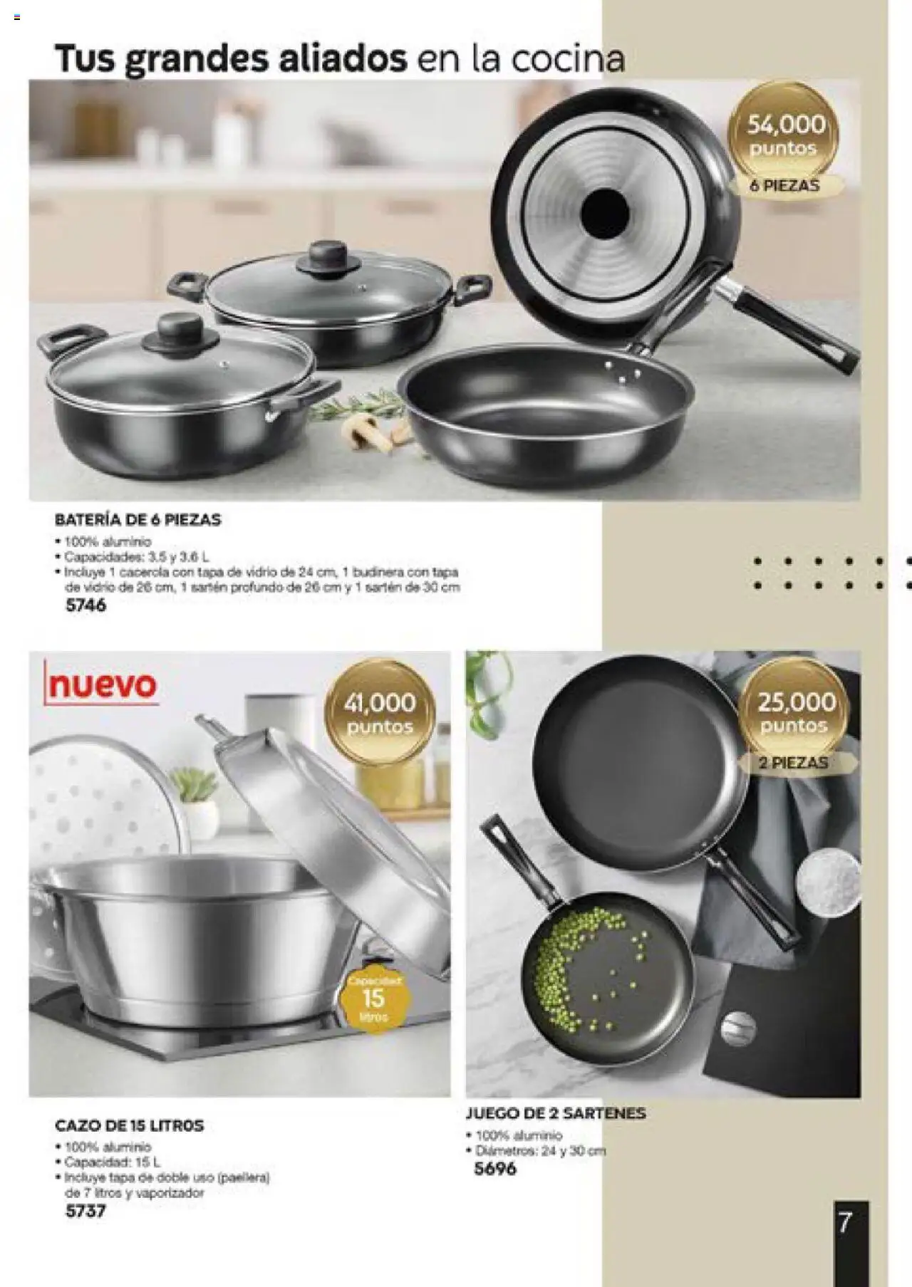 Nuevas ofertas de Fuller válidas en toda la República Mexicana desde el 13.06.2025. ¡Encuentra las mejores ofertas en Fuller catálogo Puntos! | Página: 7 | Productos: Pan, Cacerola, Cocina, Batería