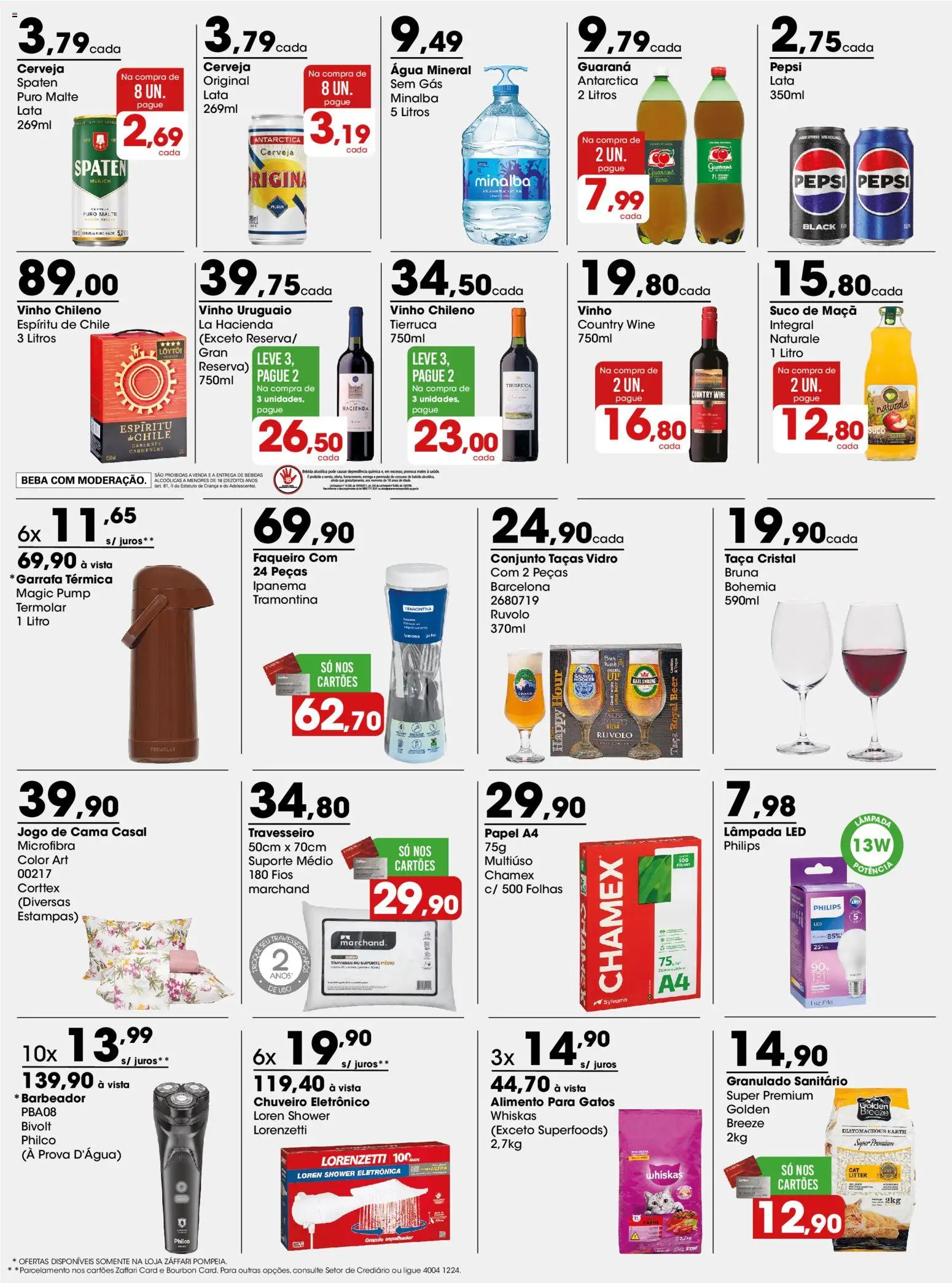 Zaffari Folheto - válido de 03/08/2026 | Página: 3 | Produtos: Guaraná, Minalba, Suco, Água mineral