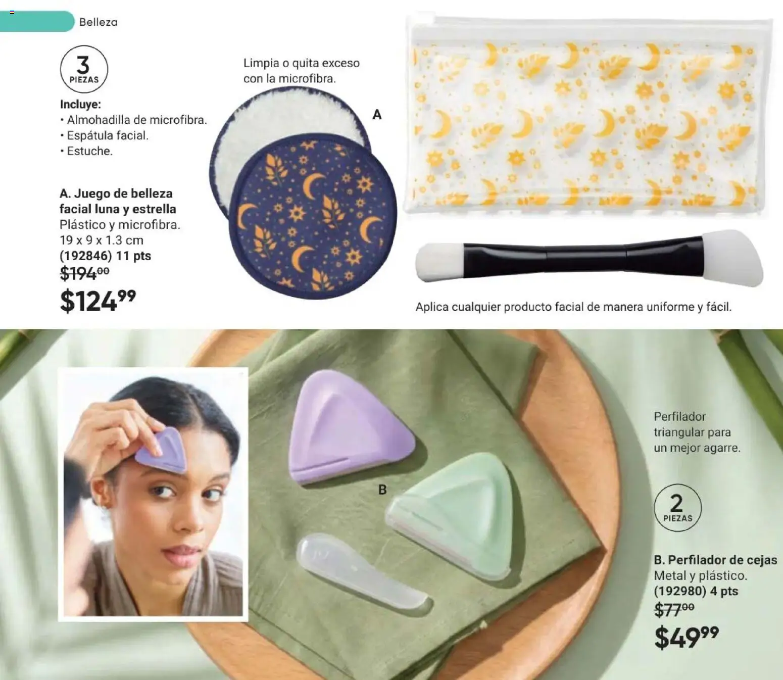 Nuevas ofertas de AVON válidas en toda la República Mexicana desde el 02/10/2026. ¡Encuentra las mejores ofertas en AVON Casa & Estilo 15 2026! | Página: 108 | Productos: Espátula, Perfilador, Estuche, Juego