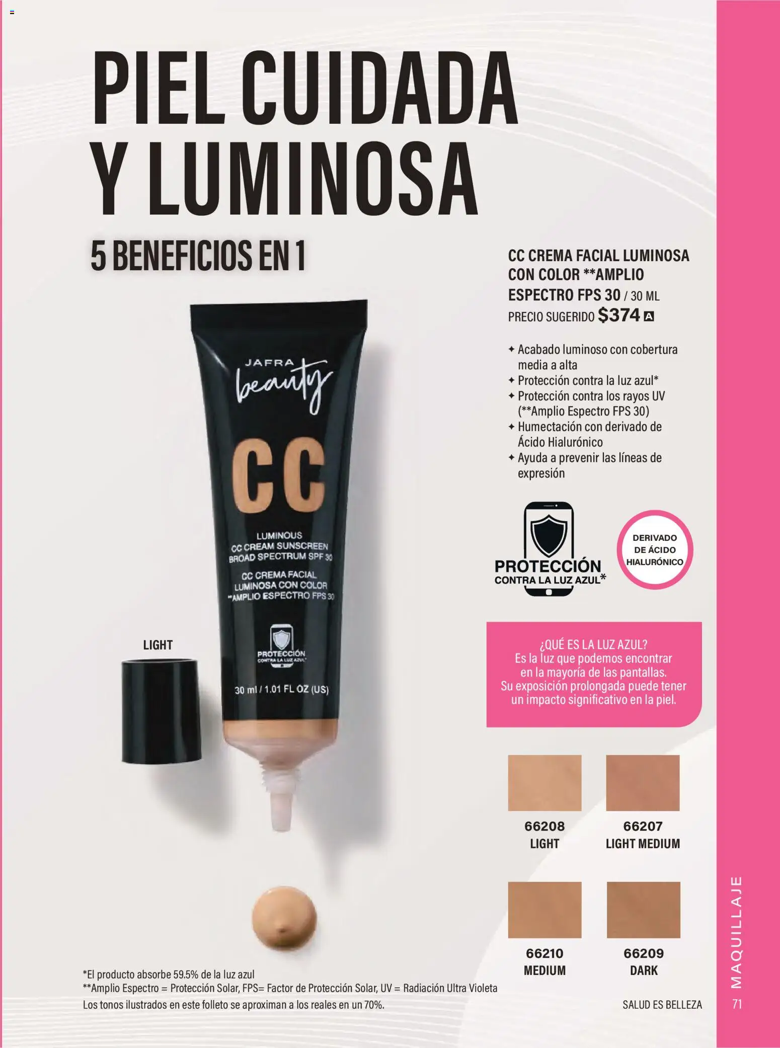 Nuevas ofertas de JAFRA válidas en toda la República Mexicana desde el 01.02.2026. ¡Encuentra las mejores ofertas en JAFRA catálogo Organizador de Ventas! | Página: 69 | Productos: Crema, Maquillaje