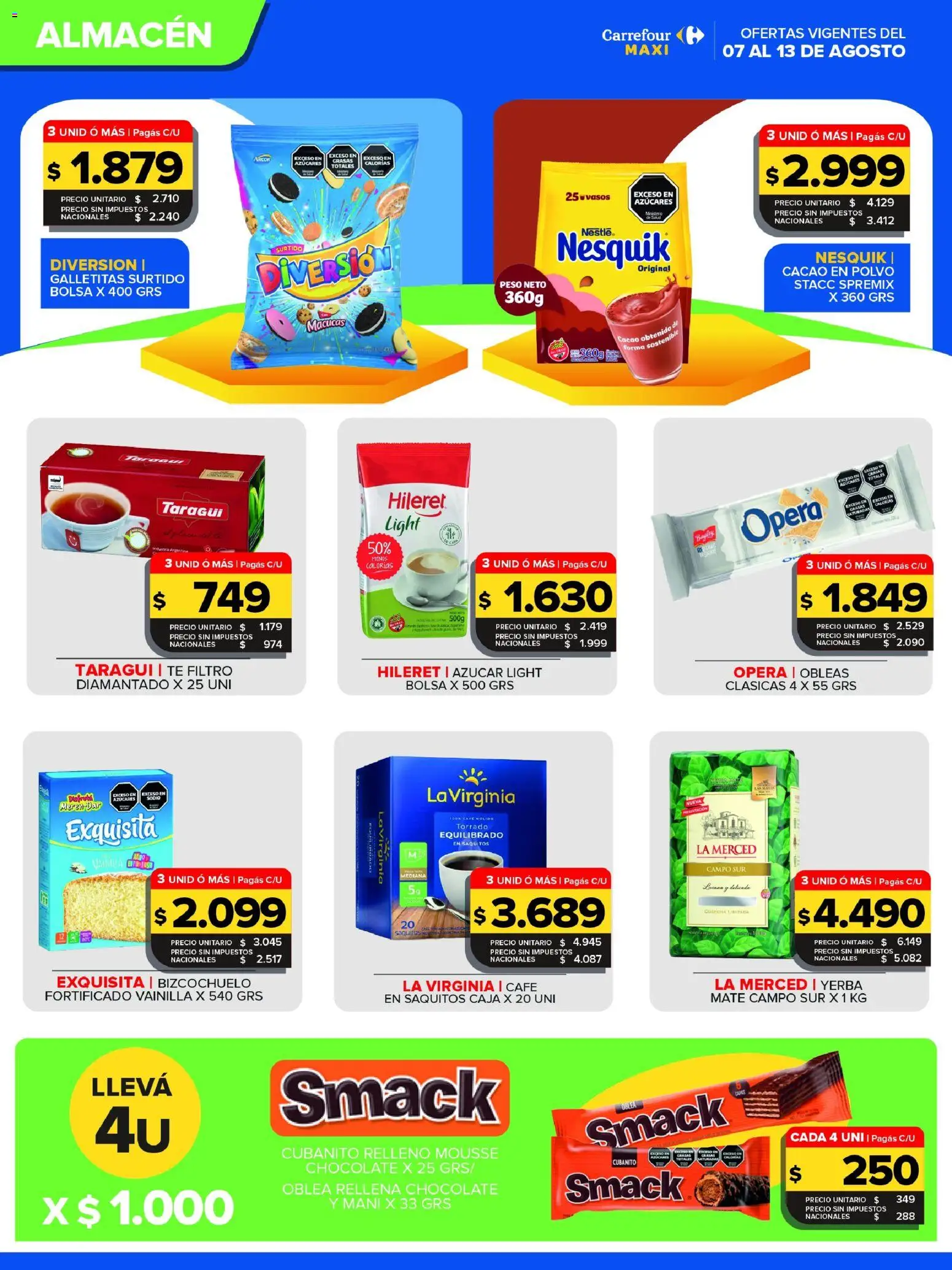 Carrefour Maxi catálogo │ válido desde el 07/08/2026 | Página: 6 | Productos: Bolsa, Peso, Café, Chocolate