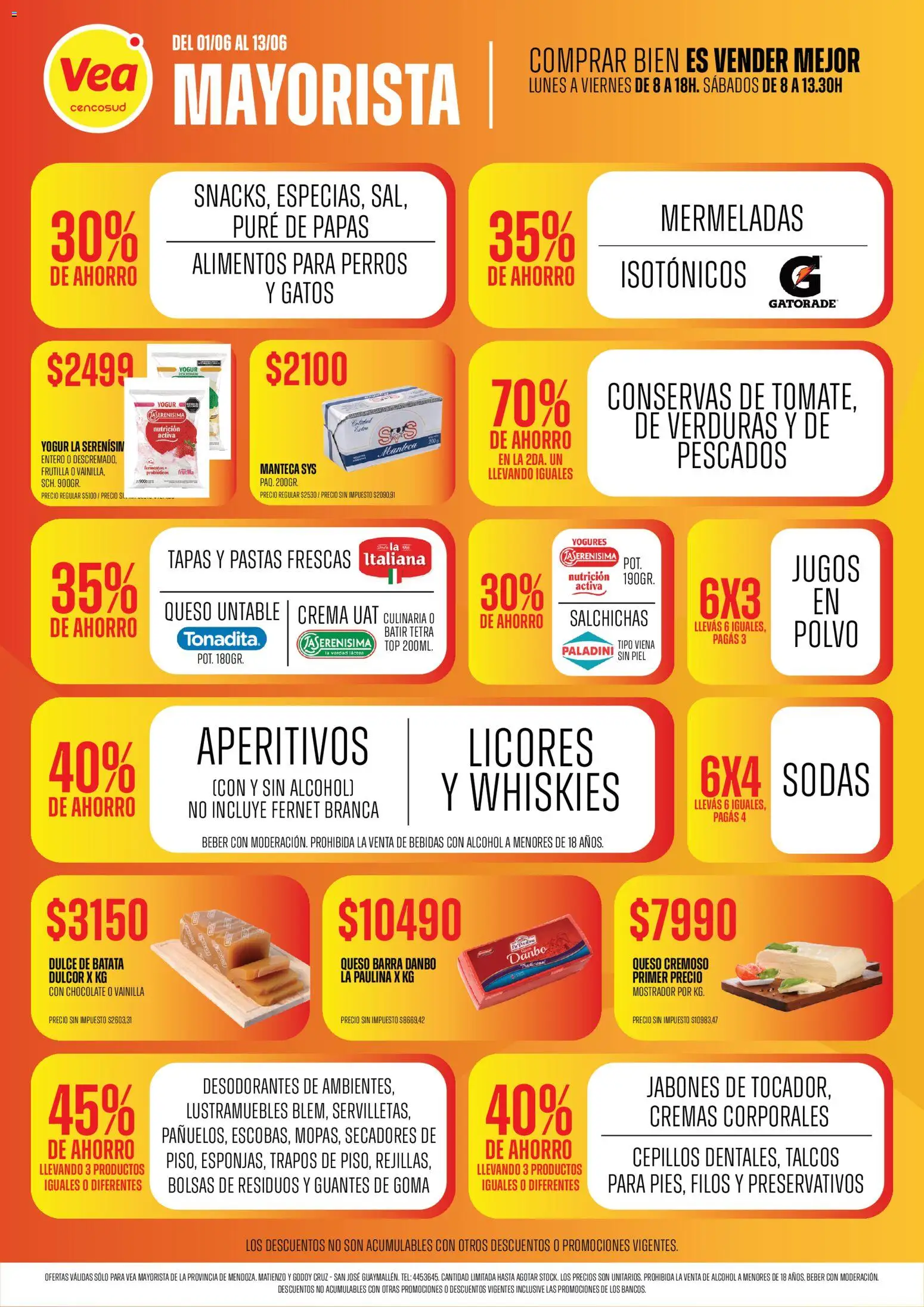 Vea - Ofertas Vea mayorista Mendoza │ válido desde el 01.06.2026 | Página: 2 | Productos: Lustramuebles, Yogur, Guantes, Preservativos