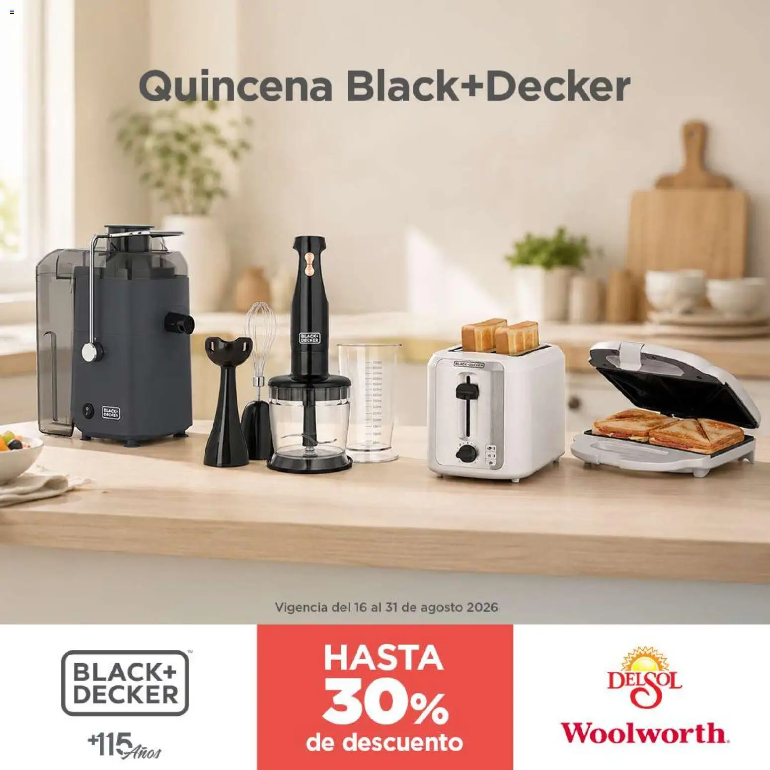 Nuevas ofertas de Del Sol y Woolworth válidas en toda la República Mexicana desde el 16/08/2026. ¡Encuentra las mejores ofertas en Del Sol y Woolworth katalog Pasillo Black+Decker Agosto 2026! | Página: 2