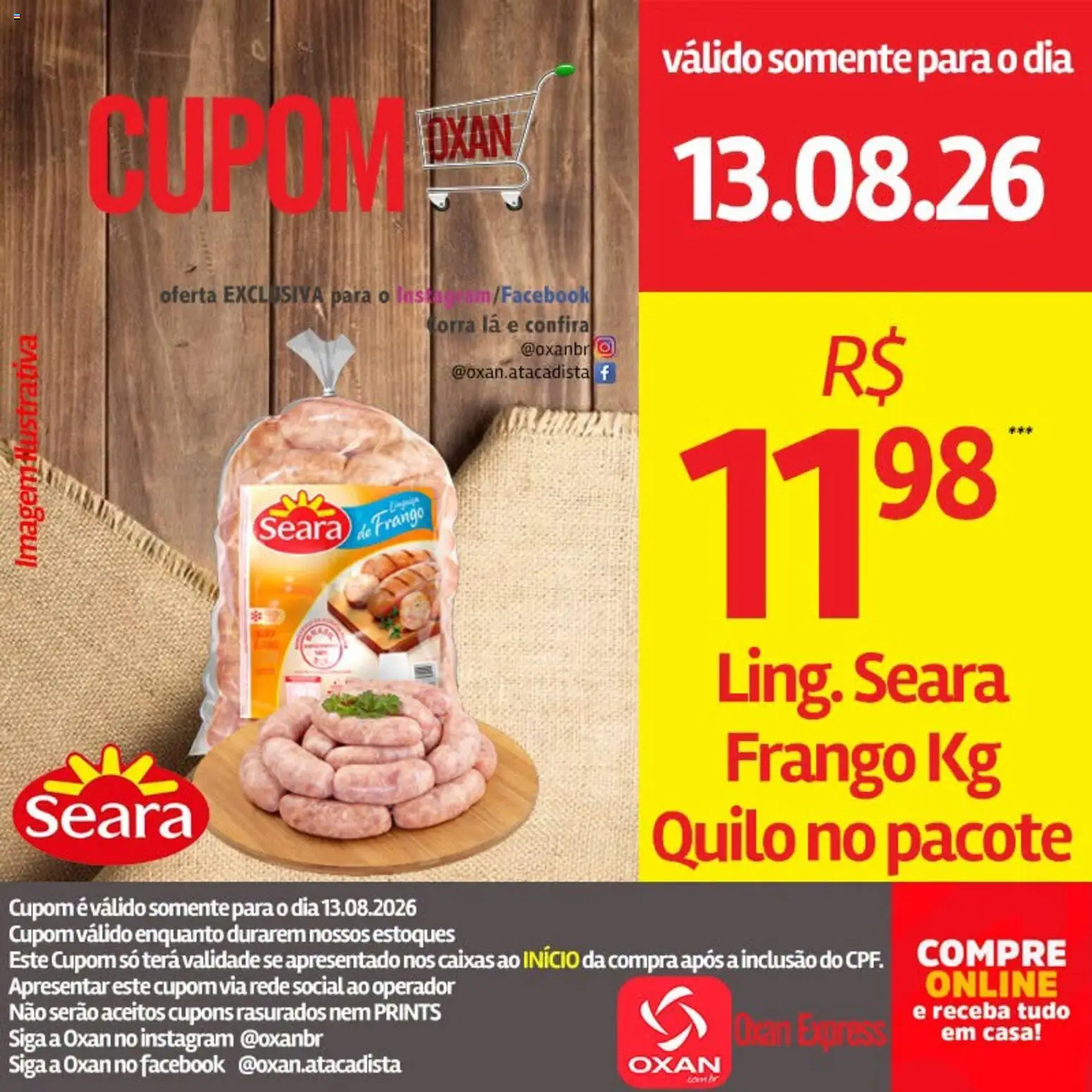 Oxan Atacadista Folheto - válido de 13/08/2026 | Página: 14 | Produtos: Frango