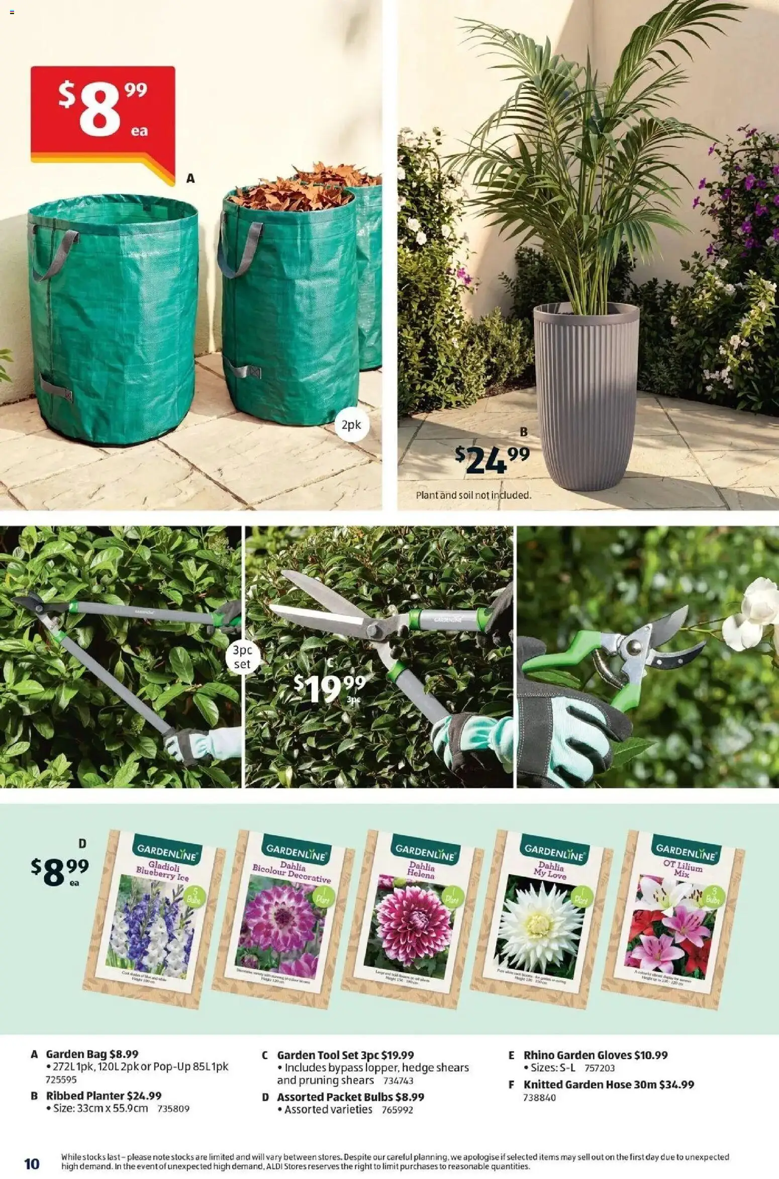 Aldi catalogue - valid from 23/09/2026 | Page: 10 | Products: Garden hose, Pruning, Plant, Bag