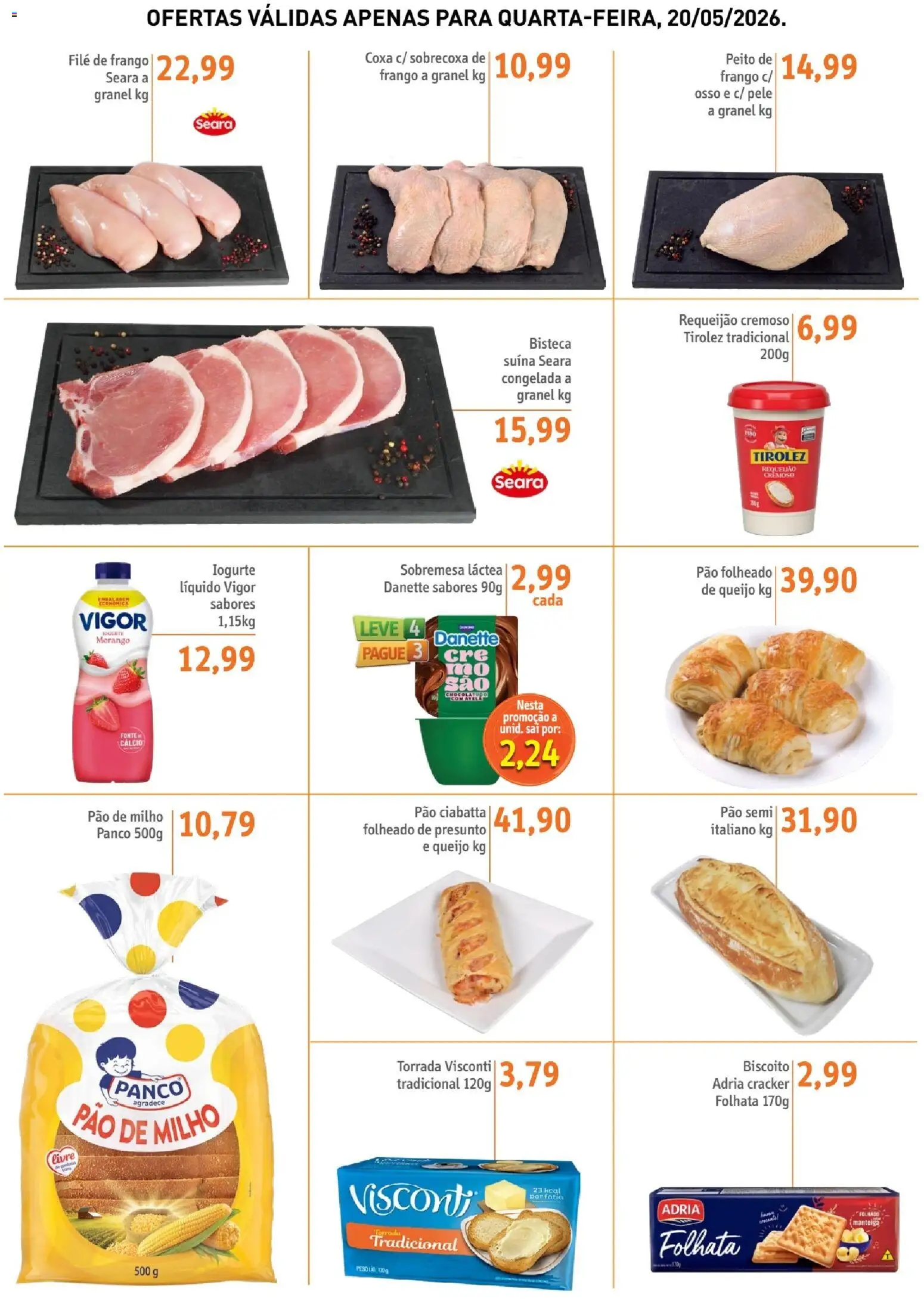 Sonda Folheto - válido de 20.05.2026 | Página: 2 | Produtos: Biscoito, Manteiga, Cálcio, Frango